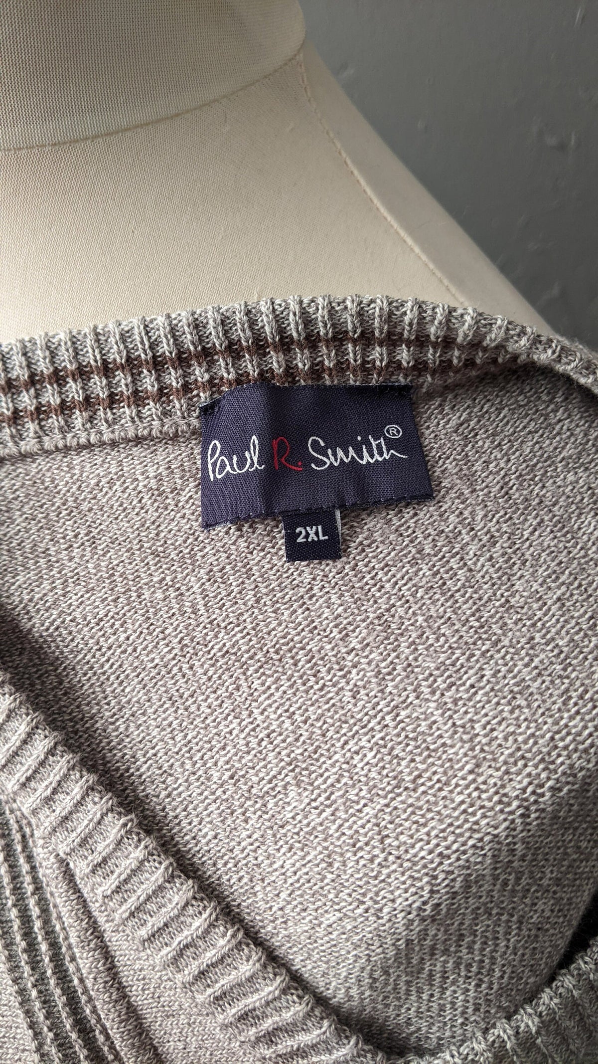 90s Paul Smith Jumper with Vertical Stripes, Size XL 48 Chest