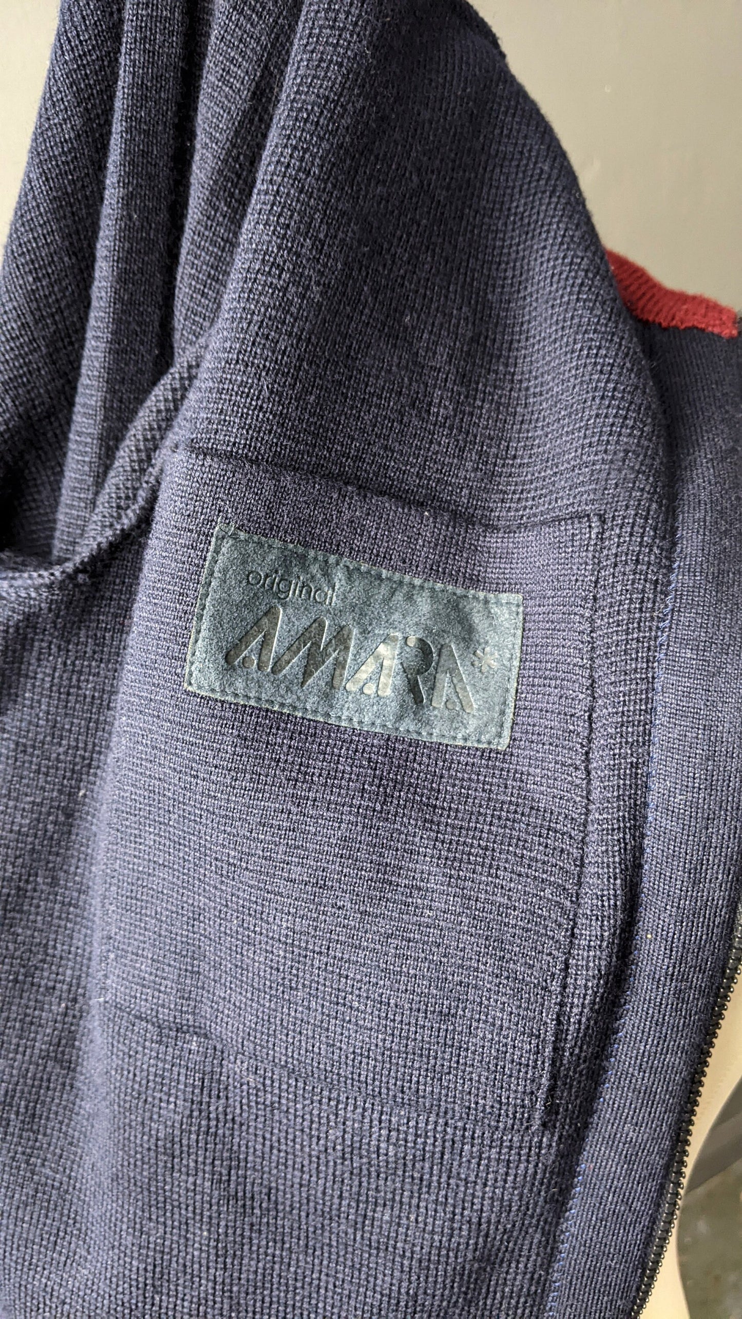 80s Mens Suede Cardigan Jacket by Bueckle, Size Large