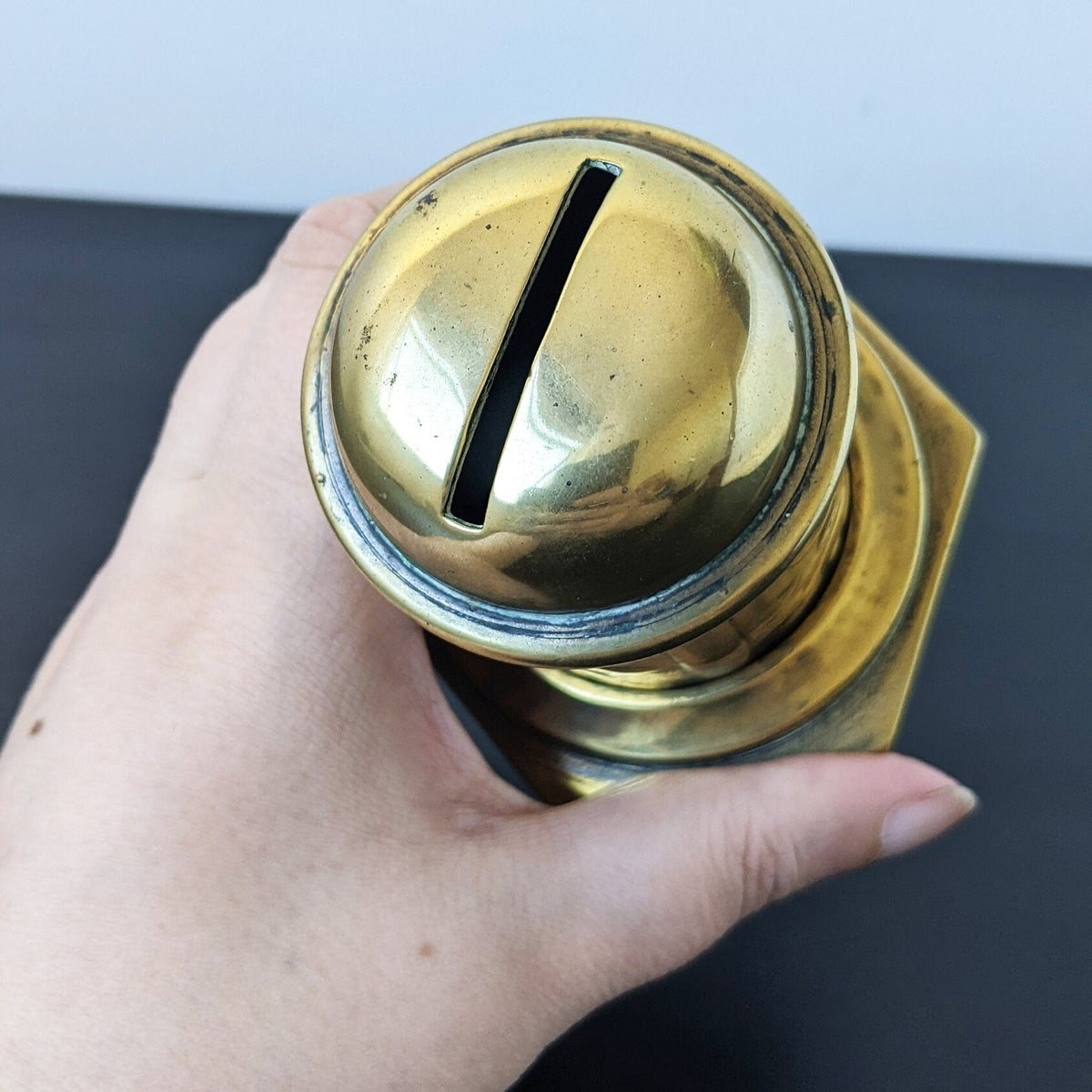 Vintage Brass Moneybox