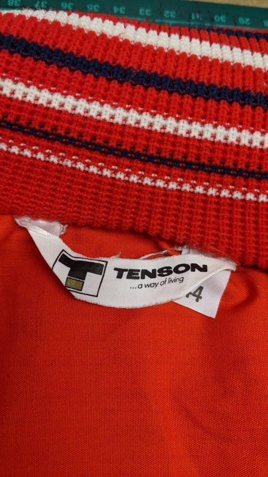 80s Tenson Track Jacket, Womens Tracksuit Top, Size Medium