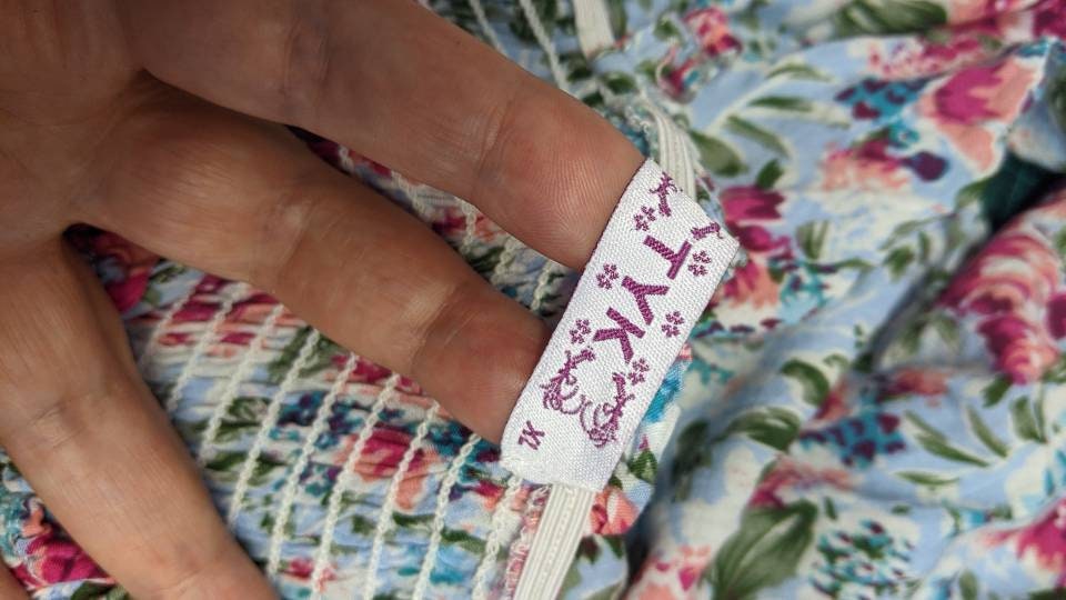 Strappy Rose Print Jumpsuit, 90s Tyk Cottagecore One Piece, Size Small to Medium
