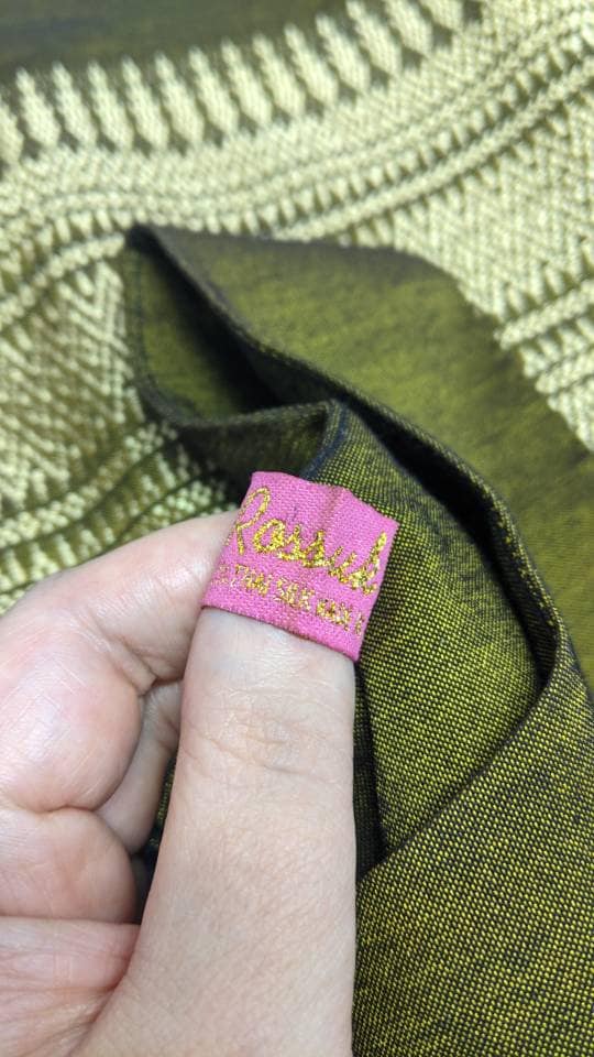 90s Olive Green Silk Dress, Rossukon Thai Sheath Dress, Size Petite Small