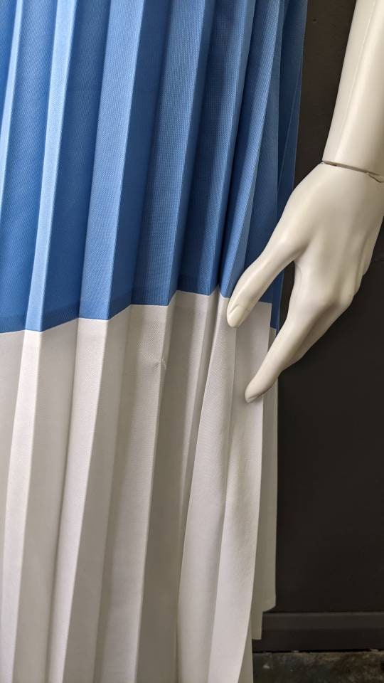 80s Pleated Sundress, Vintage Summer Tennis Dress, Size Medium Large