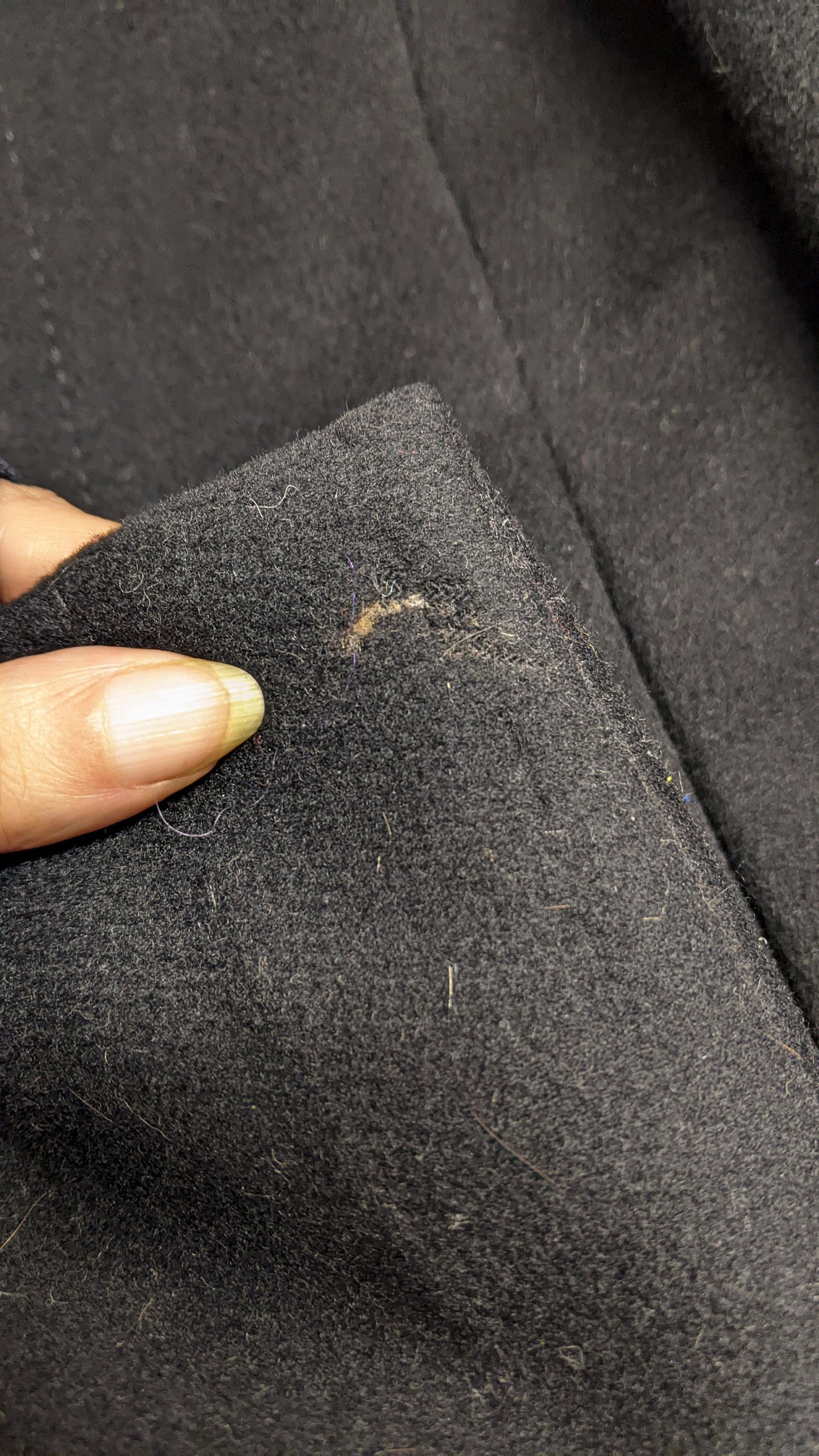 70s Thick Wool Coat with Mink Fur Collar, Tailored Winter Overcoat, Plus Size
