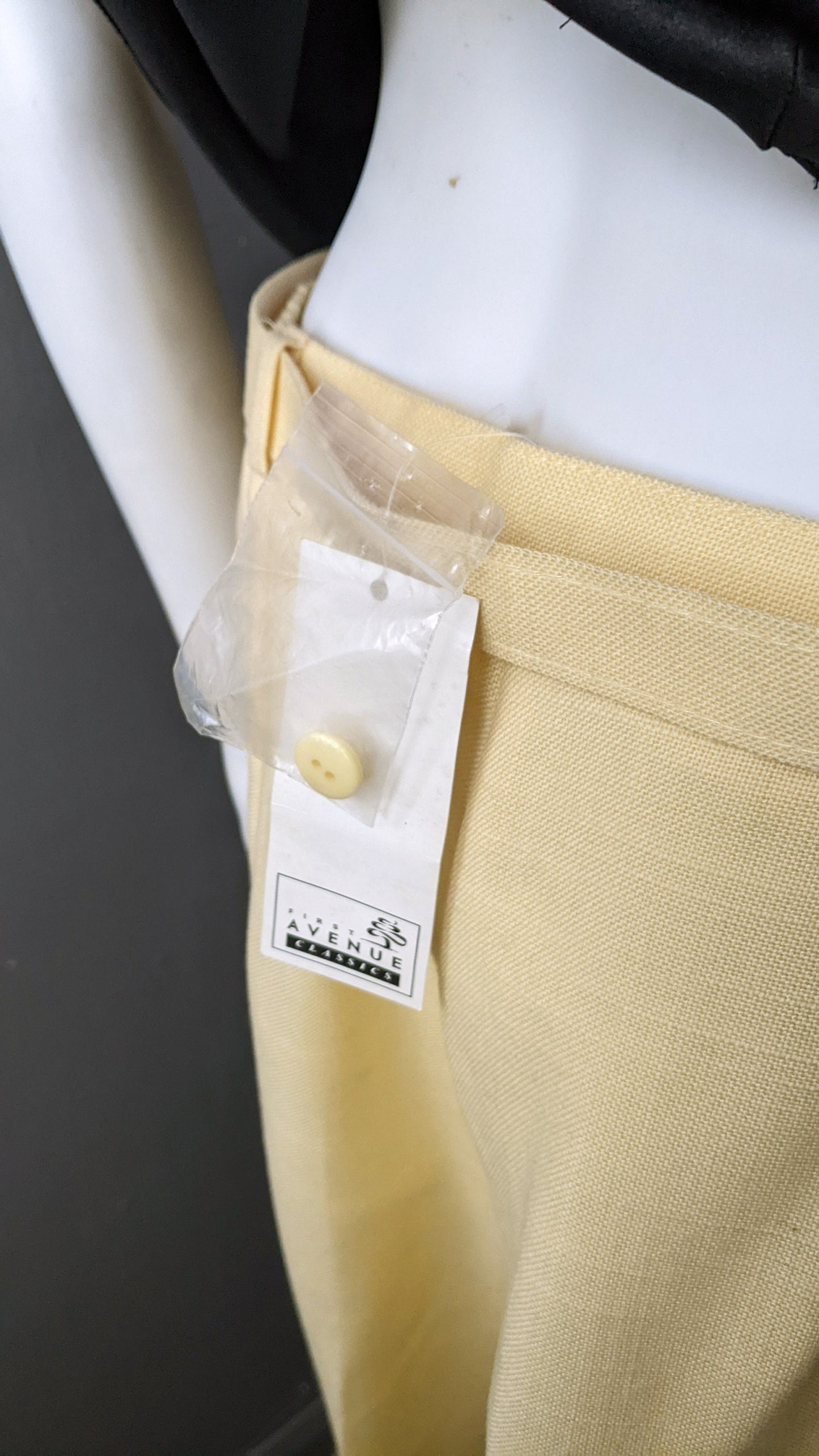 80s Lemon Pastel Leisure Suit, NOS Plus Size Vintage Clothing XL