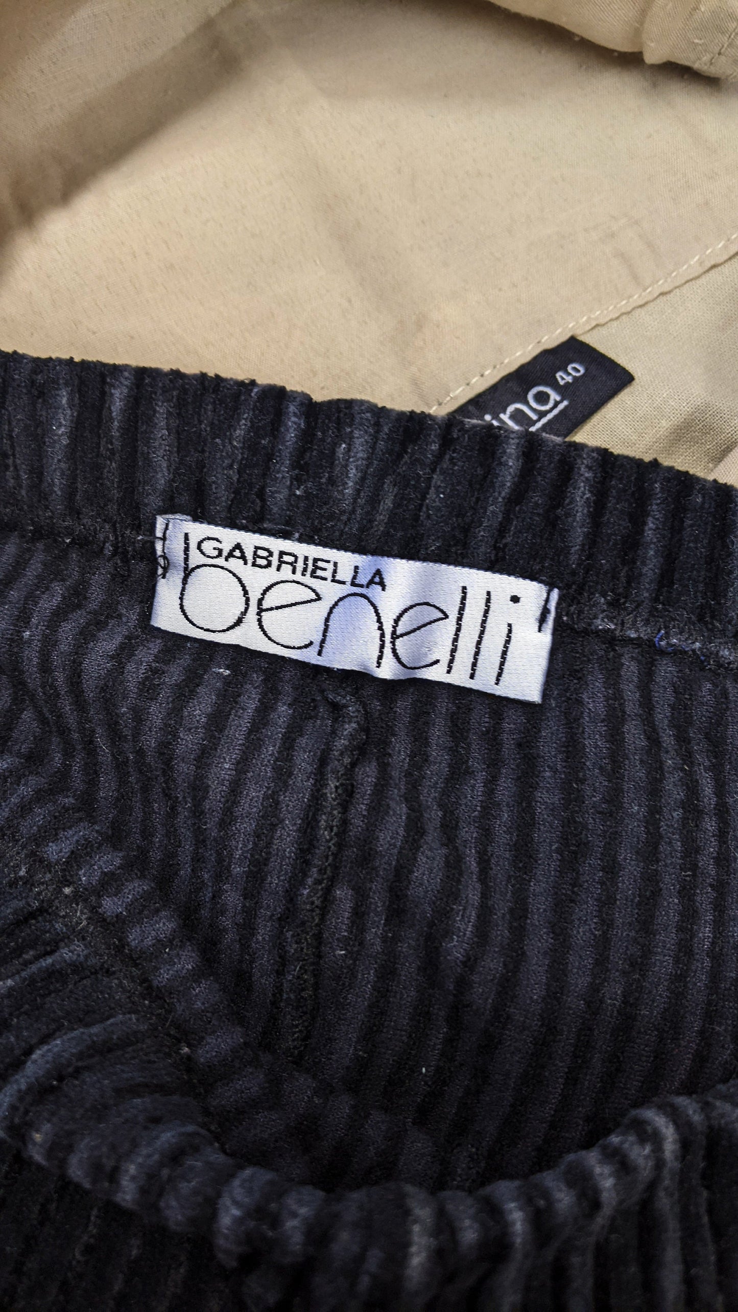 90s Thick Corduroy Velvet Leggings, Size Medium