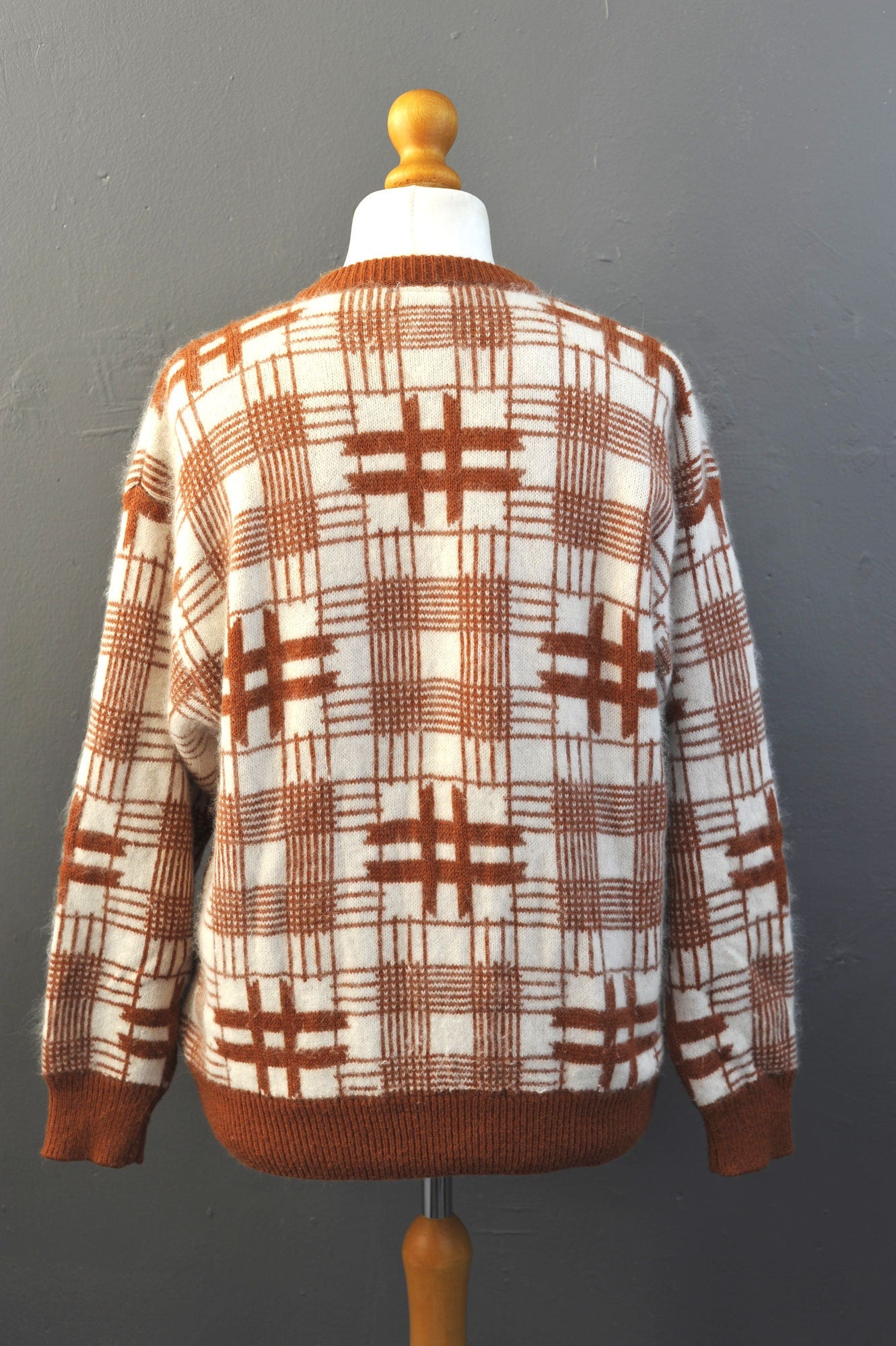 80s Angora Cardigan by Sixth Sense C&A, XL Plus Size