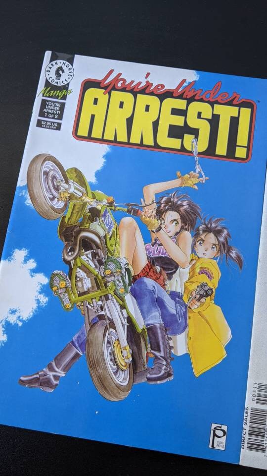 1995 You're Under Arrest by Dark Horse Comics, 90s Manga Kosuke Fujishima