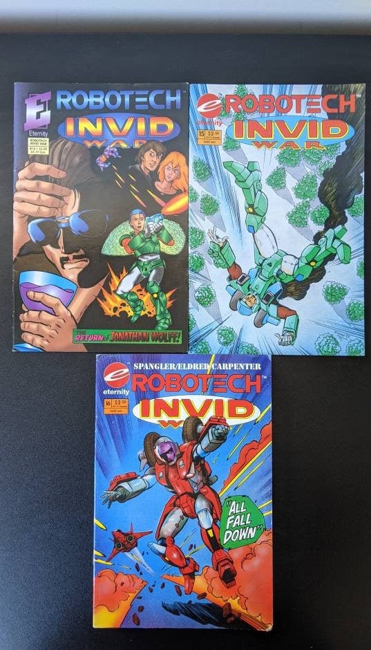 1993 Robotech Invid War by Eternity Comics, 90s Anime