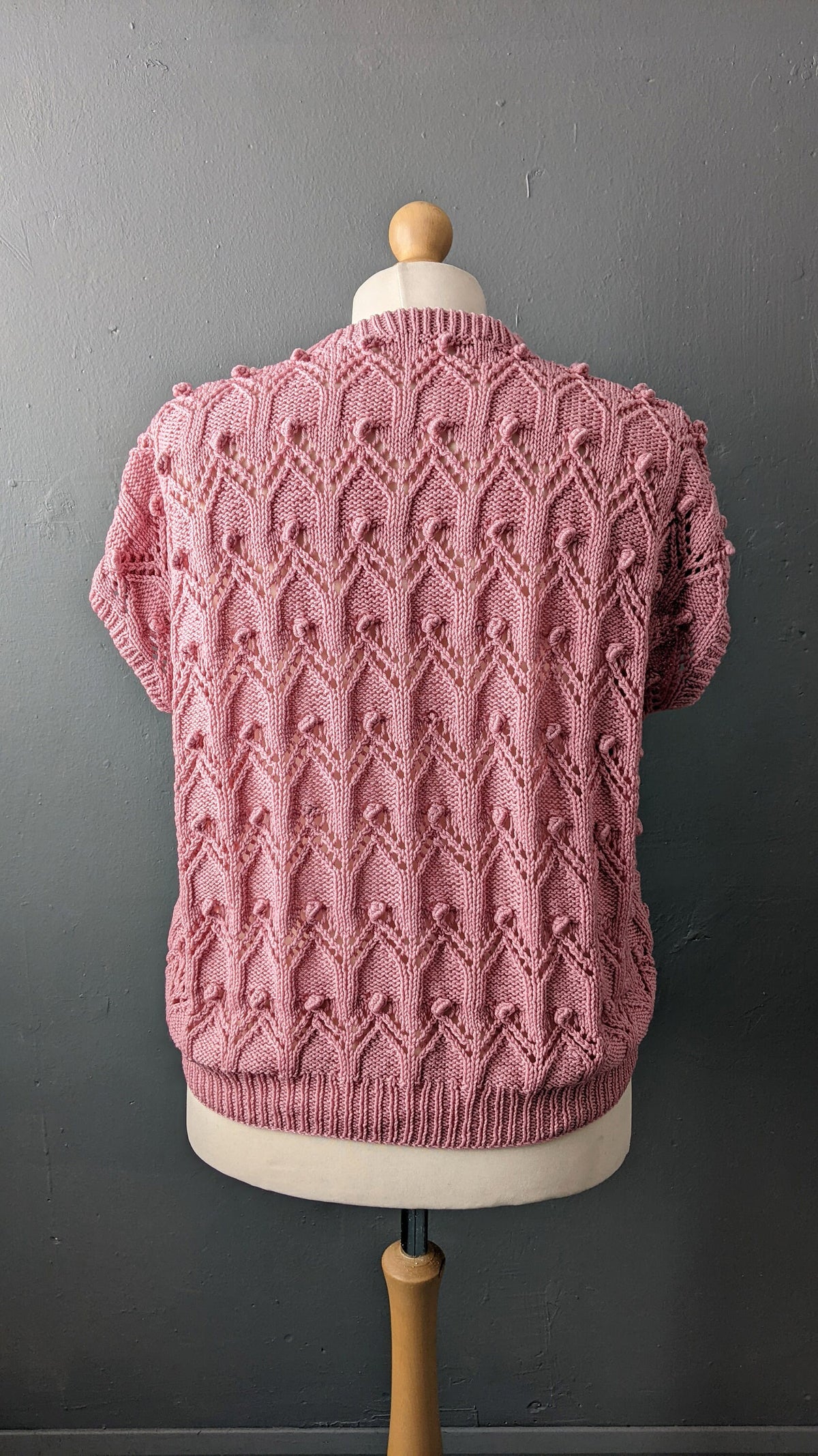 80s Gothic Arch Sweater, Summer Knit Slouchy Tank, Plus Size