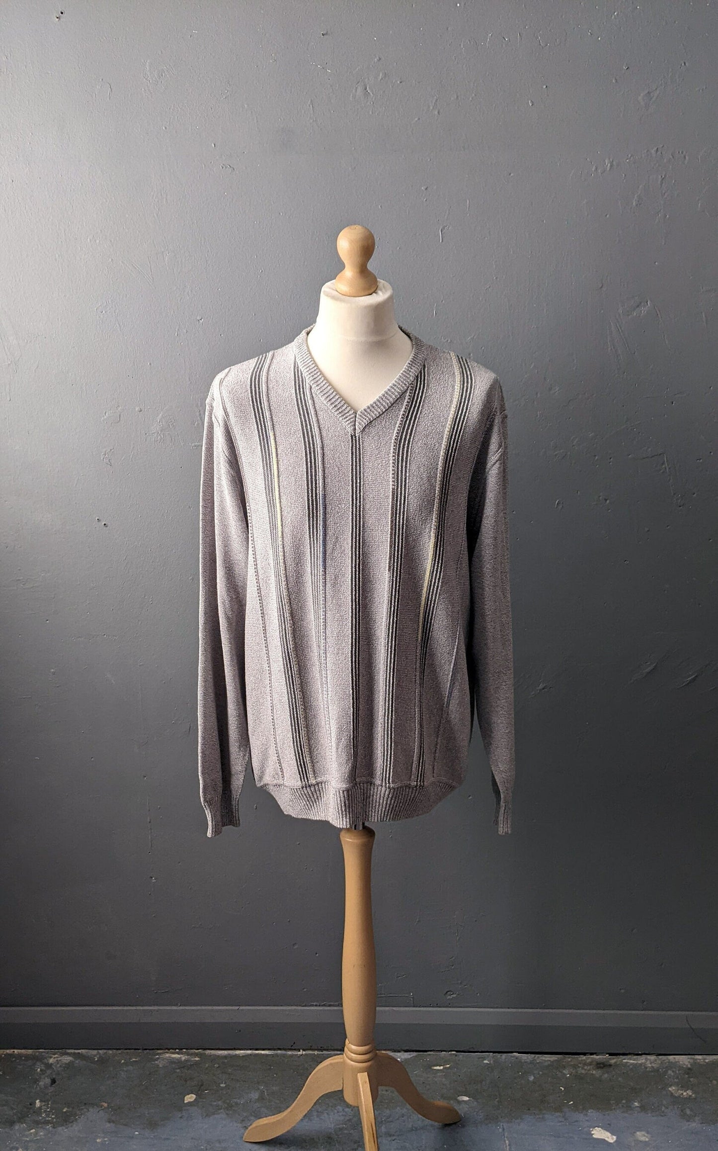 90s Paul Smith Jumper with Vertical Stripes, Size XL 48 Chest