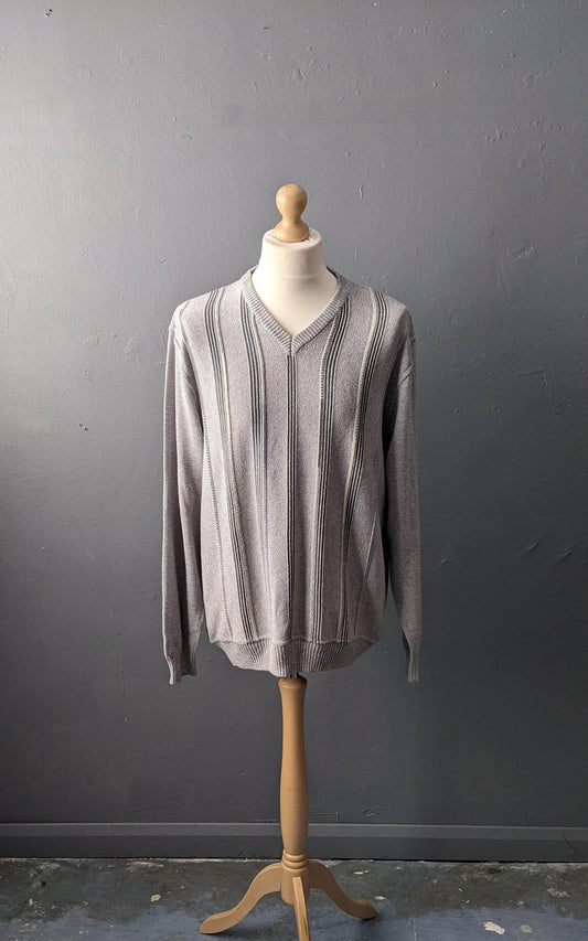 90s Paul Smith Jumper with Vertical Stripes, Size XL 48 Chest