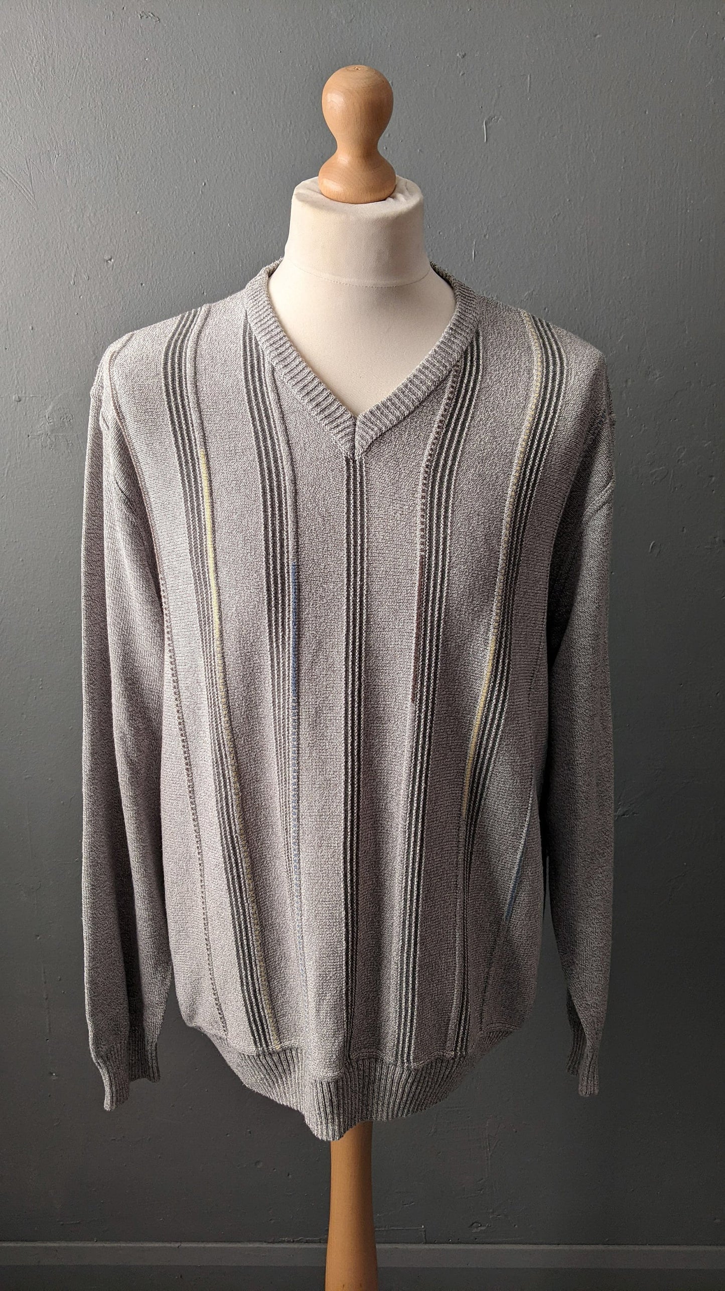 90s Paul Smith Jumper with Vertical Stripes, Size XL 48 Chest