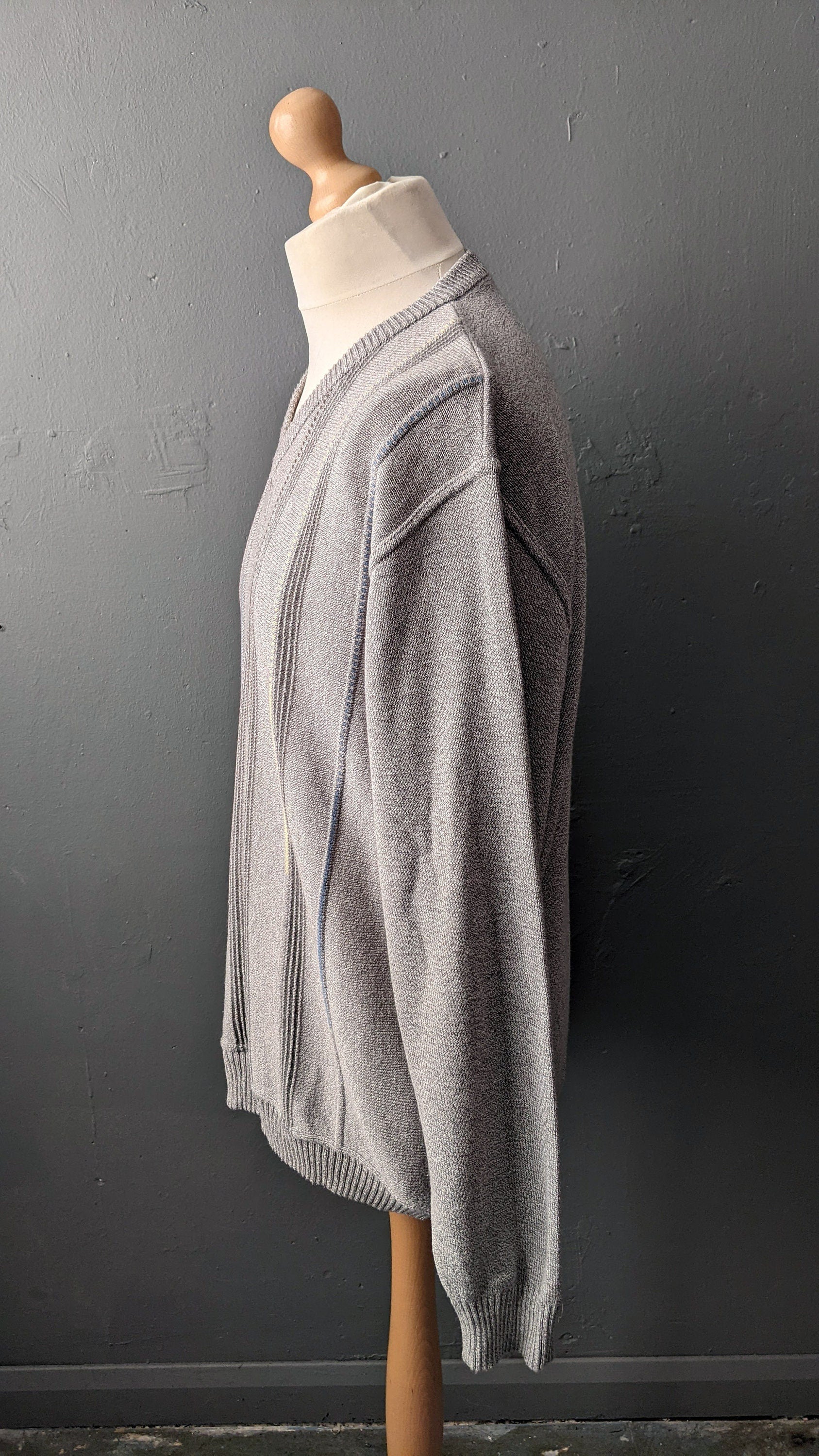 90s Paul Smith Jumper with Vertical Stripes, Size XL 48 Chest
