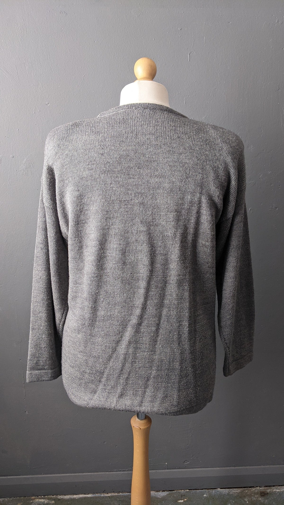 90s Sweater with Angora, Abstract Floral Houndstooth Jumper, Size Large XL