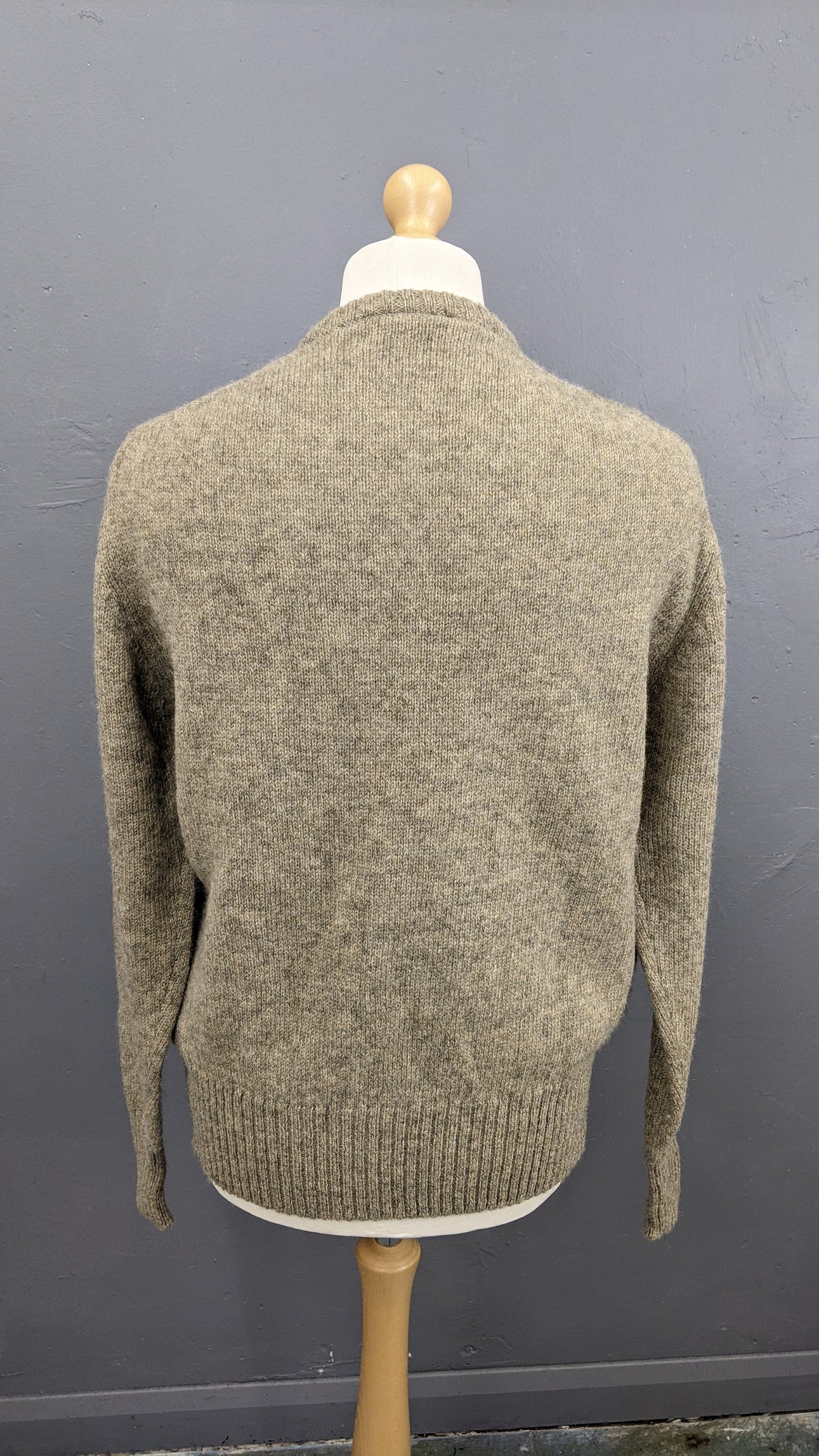 70s Shetland Wool Argyle Jumper, Monsieur Pierre Knitwear, Chest 44 46