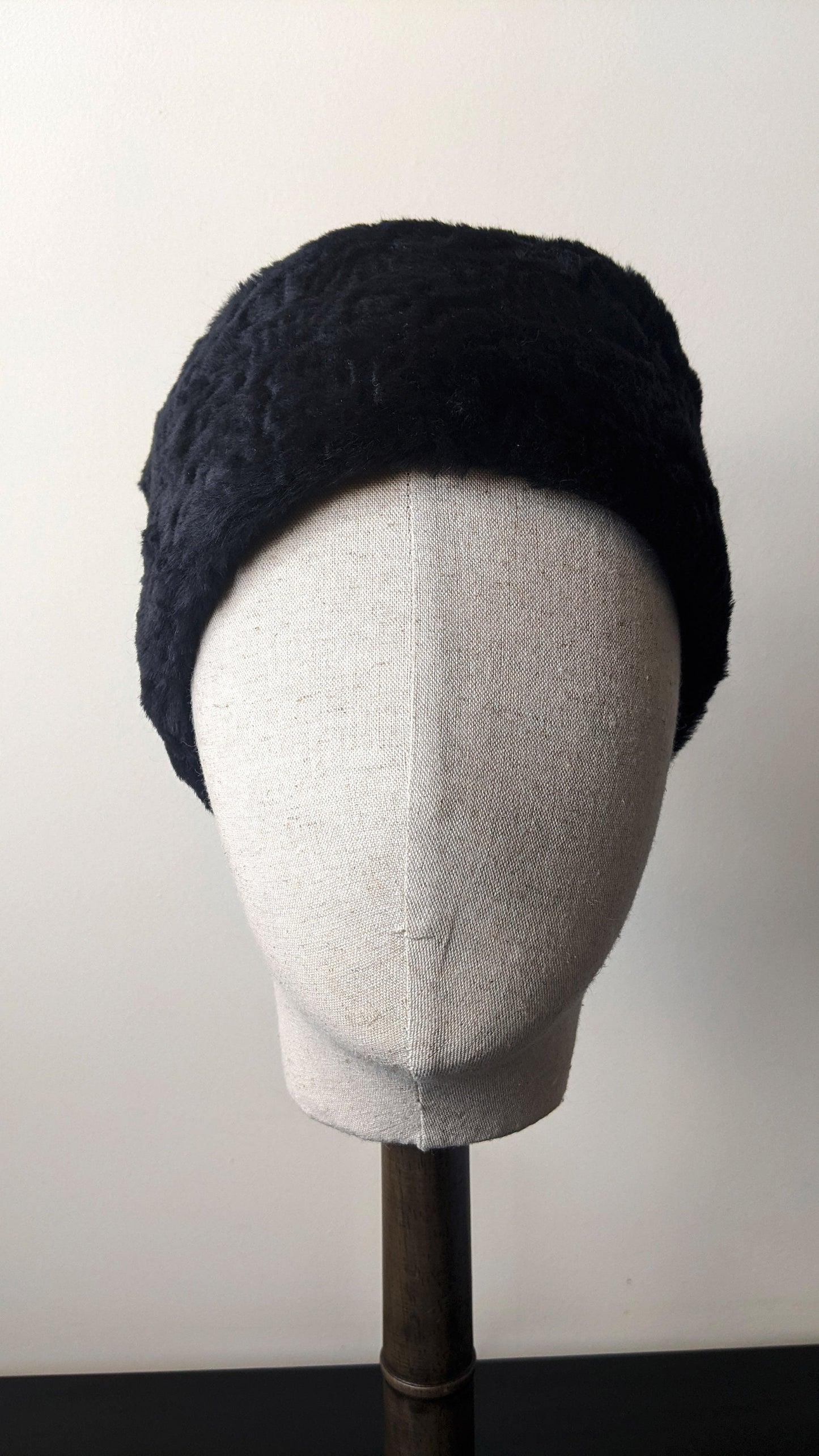 Cossack Faux Astrakhan Fur Hat, Russian Costume Headwear, Medium Size