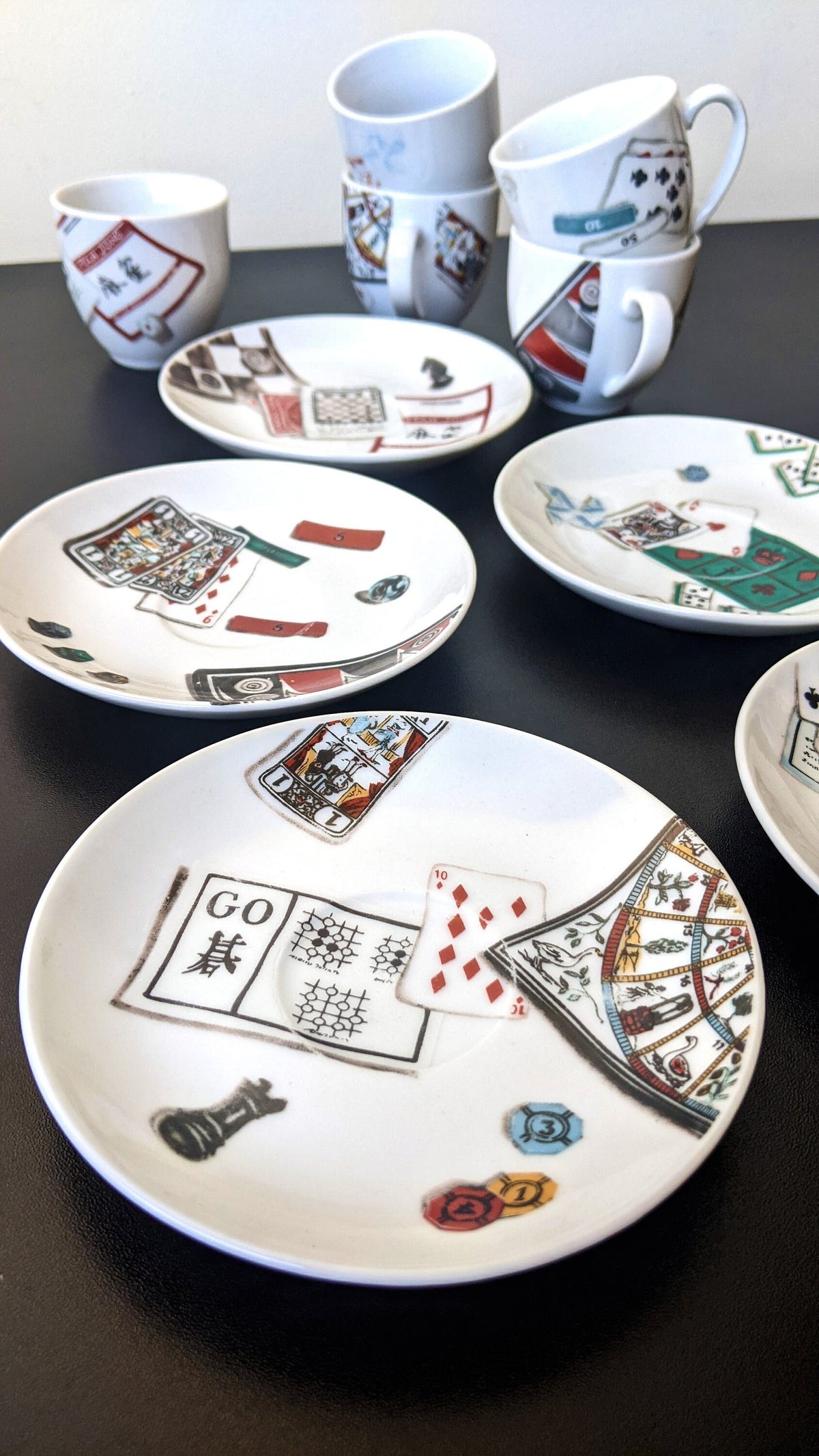 Flat Demitasse Cup & Saucer Set