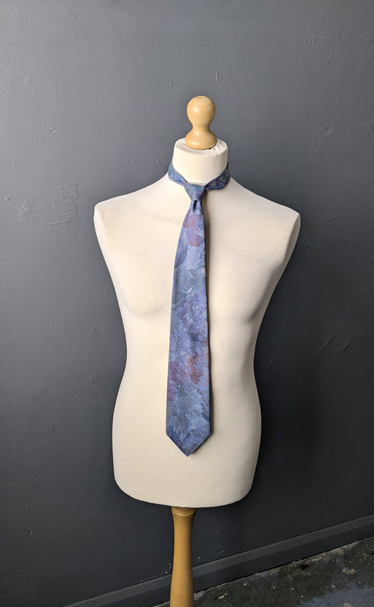 80s Abstract Pastels Tie, Canda Modernist Necktie
