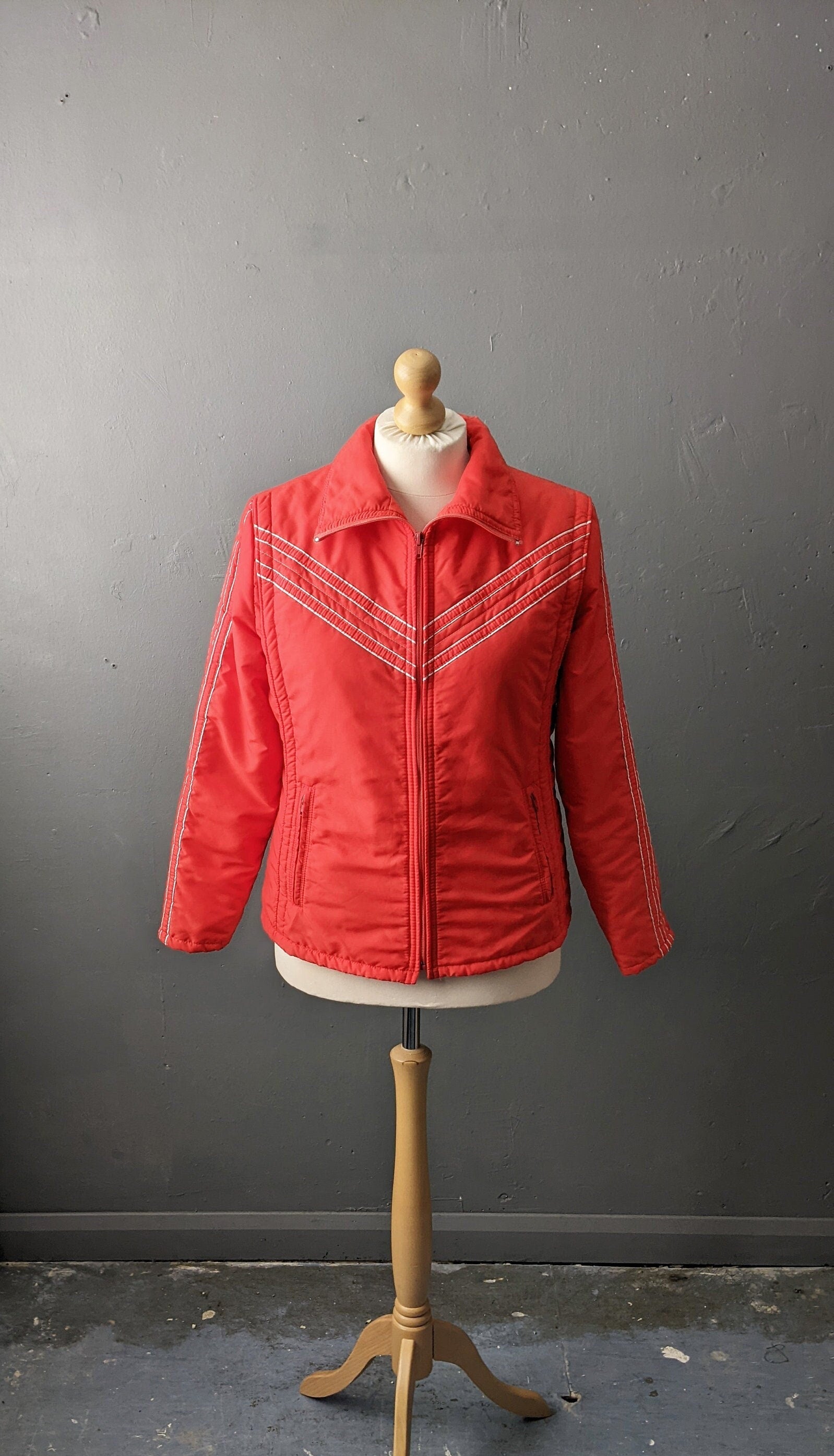 70s Luhta Ski Jacket, Vintage Snow Coat, Retro Winter Sports, Size Medium Large