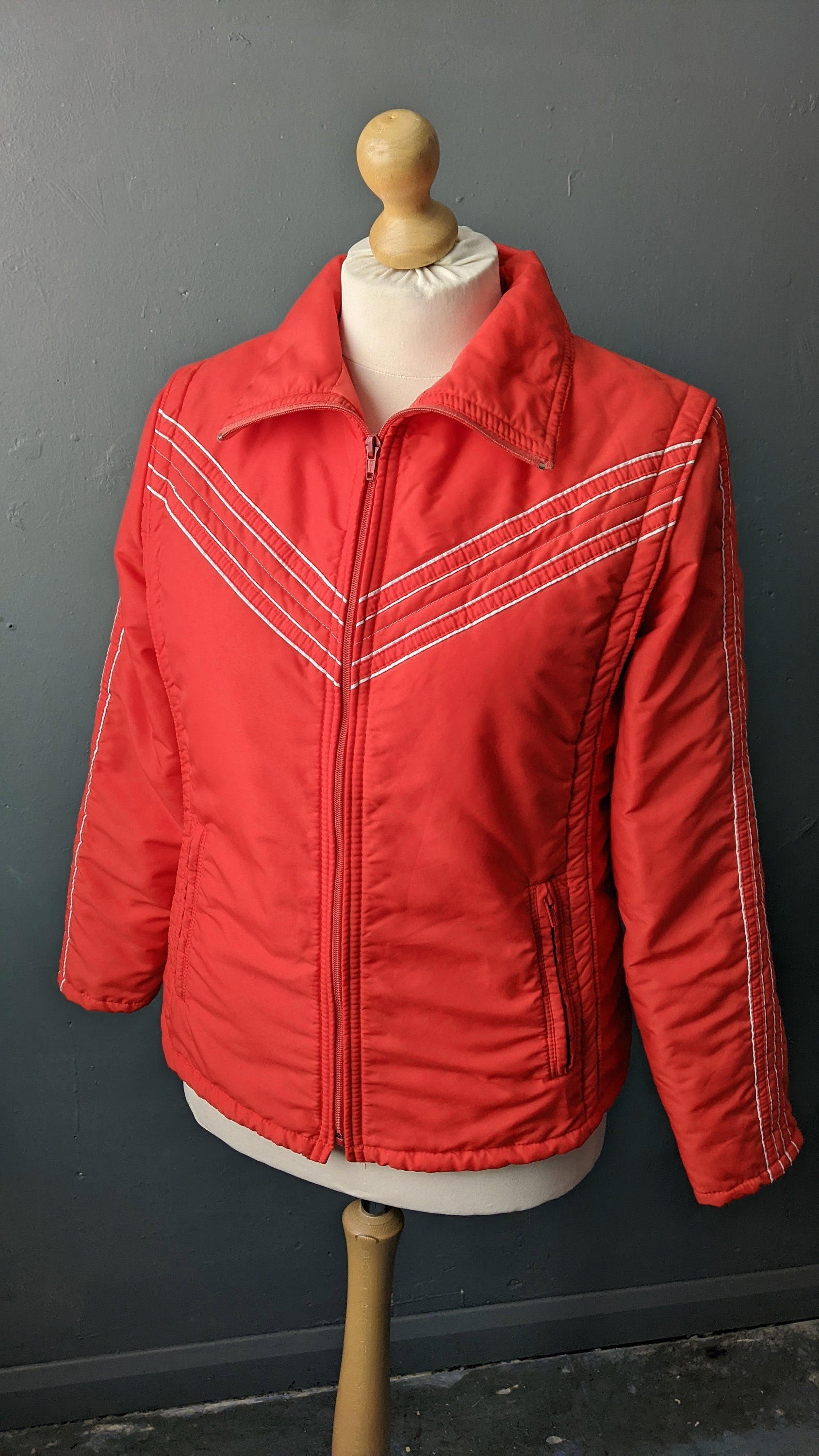 70s Luhta Ski Jacket, Vintage Snow Coat, Retro Winter Sports, Size Medium Large