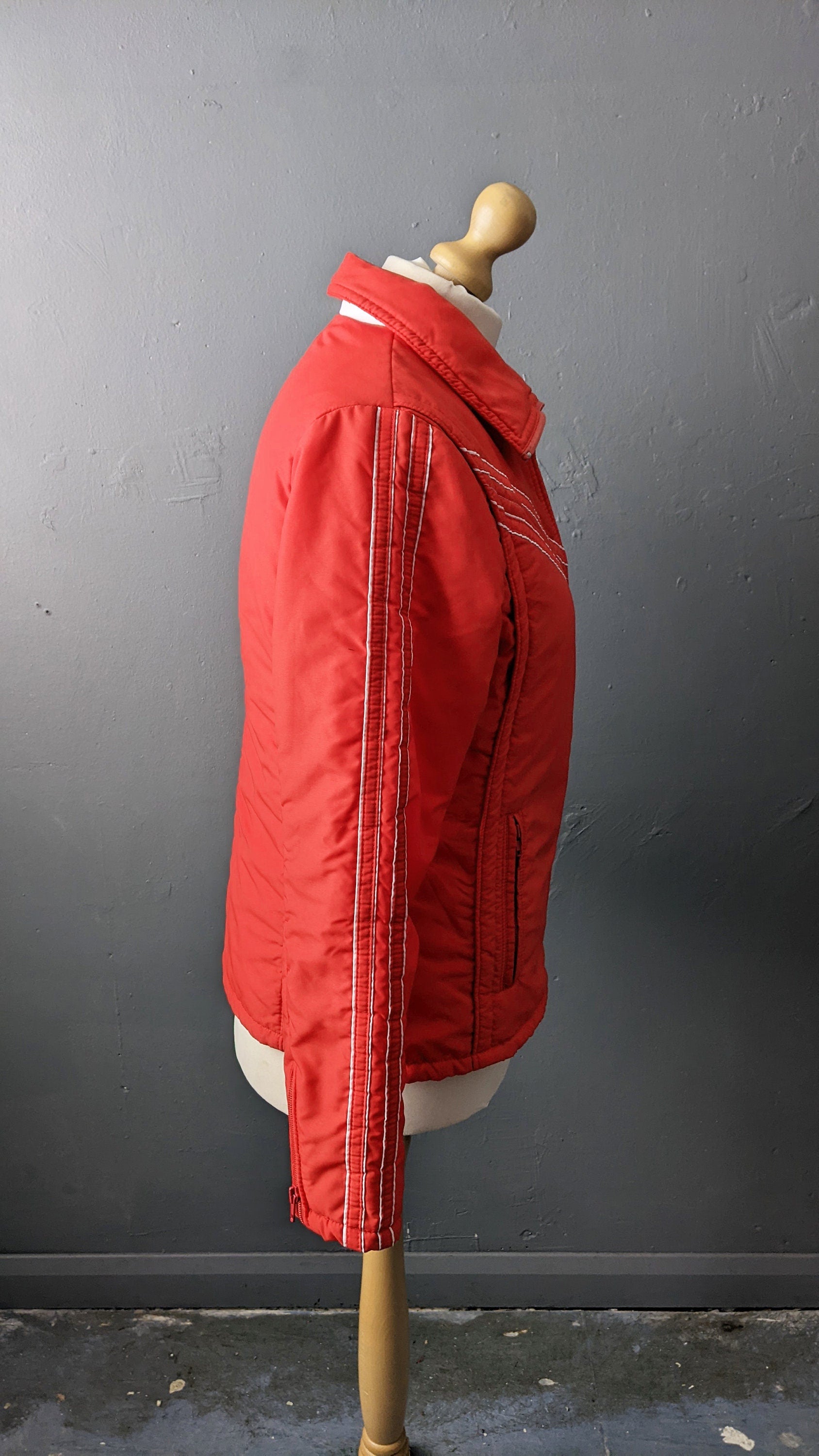 70s Luhta Ski Jacket, Vintage Snow Coat, Retro Winter Sports, Size Medium Large