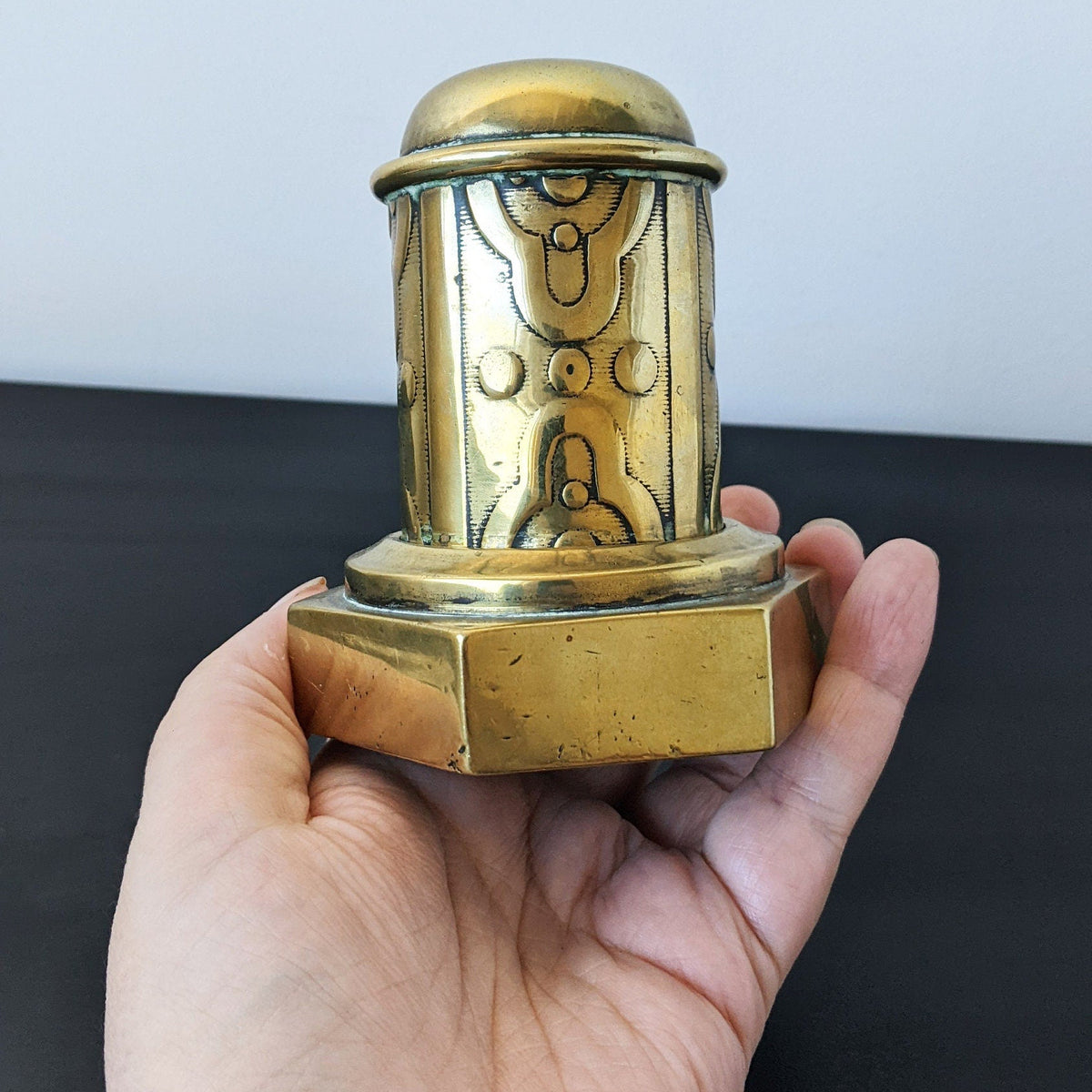 Vintage Brass Moneybox