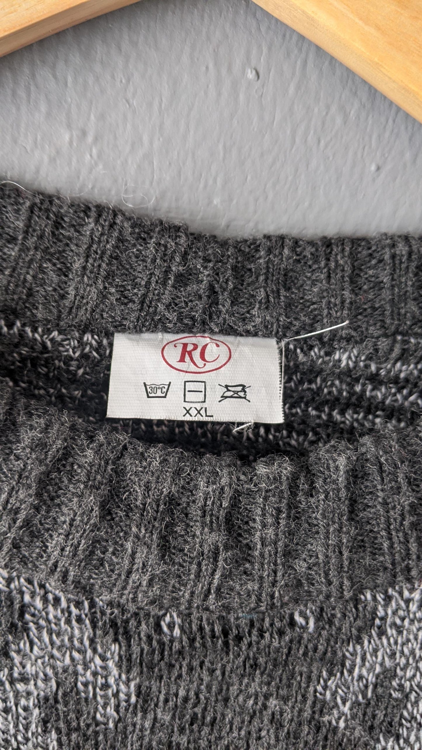 90s Aztec Diamond Wool Blend Sweater, 44 46 chest