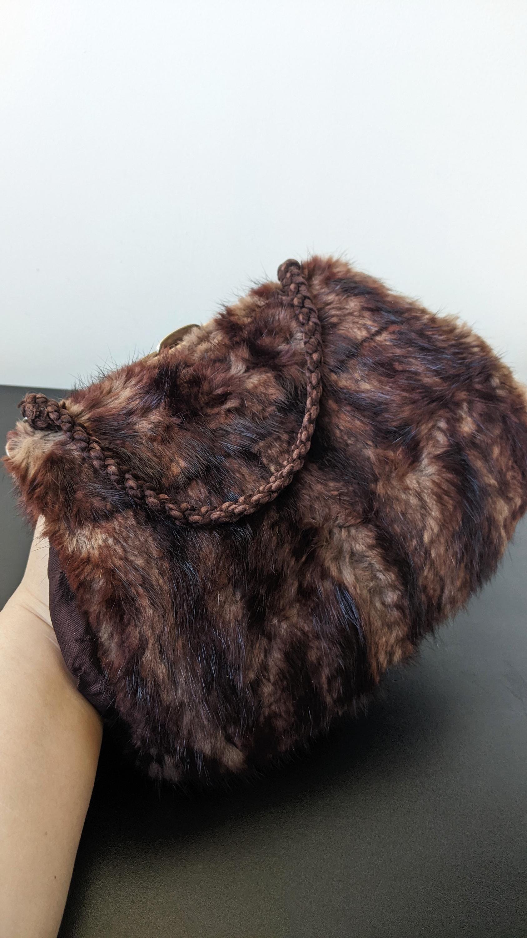 Vintage Mink Fur Muff Handbag
