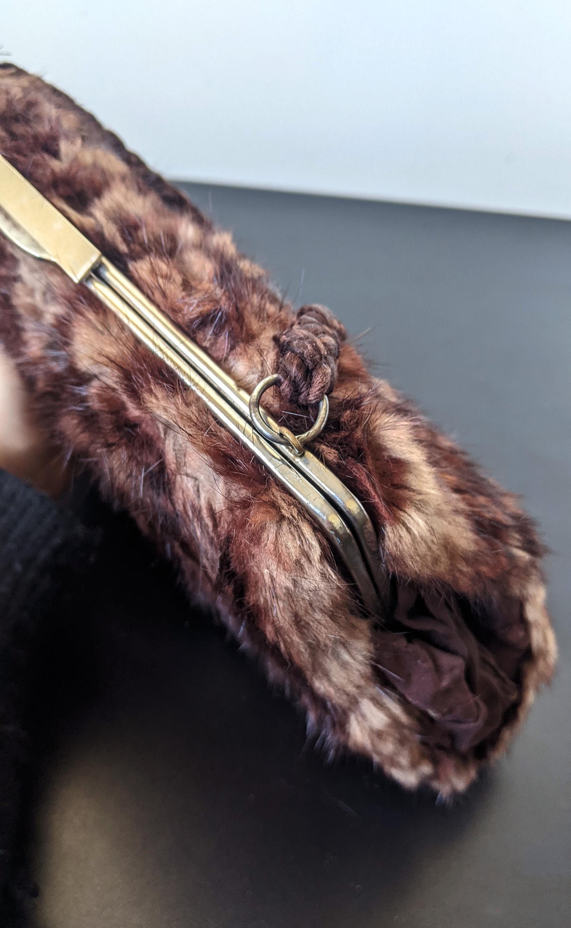 Vintage Mink Fur Muff Handbag