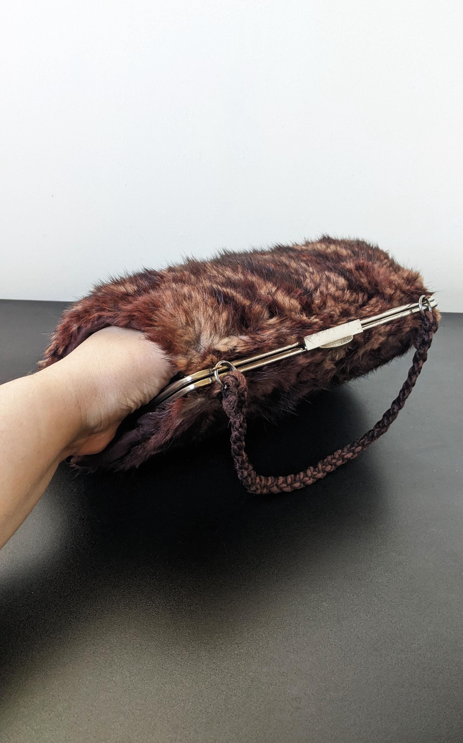 Vintage Mink Fur Muff Handbag