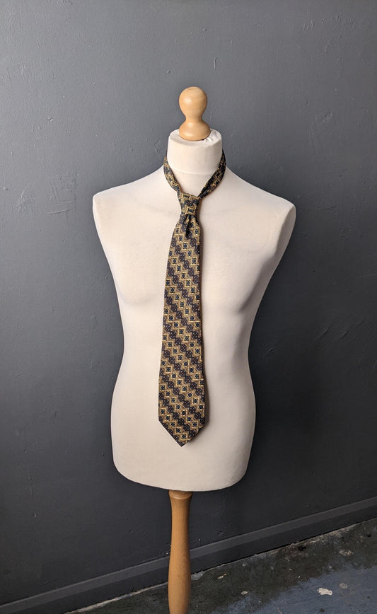 90s Italian Silk Tie by Canasta, Rococco Necktie