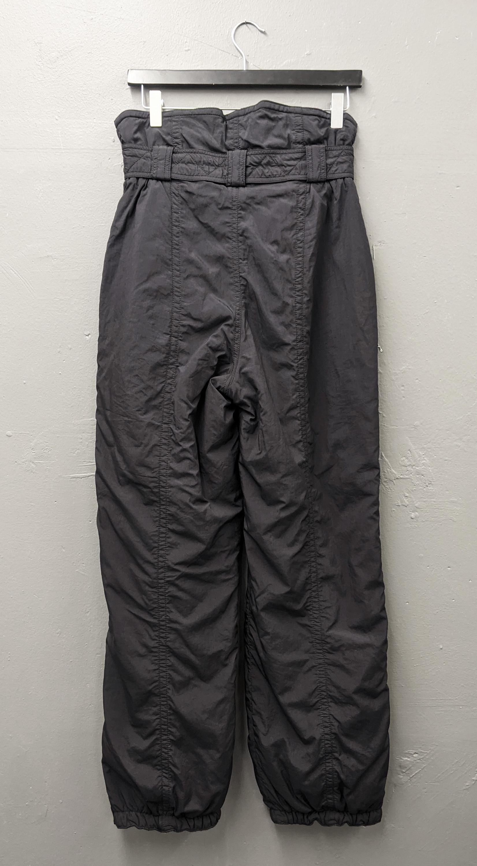 Vintage 90s Chervo Sports Ski Trousers: Black Snow Pants, Size Small