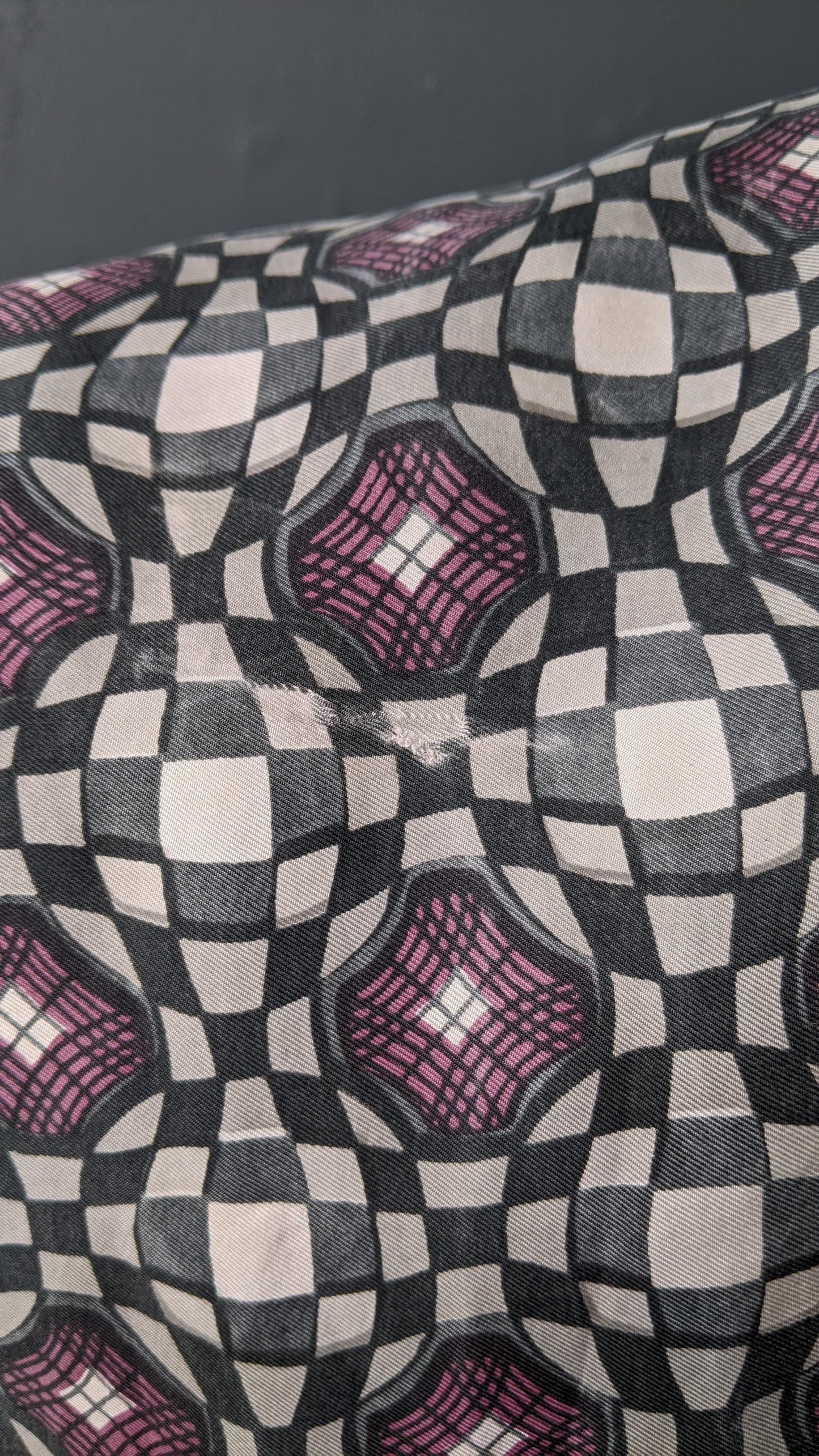 Mens Op Art Mod Scarf, 60s Bohemian Casual Cravat