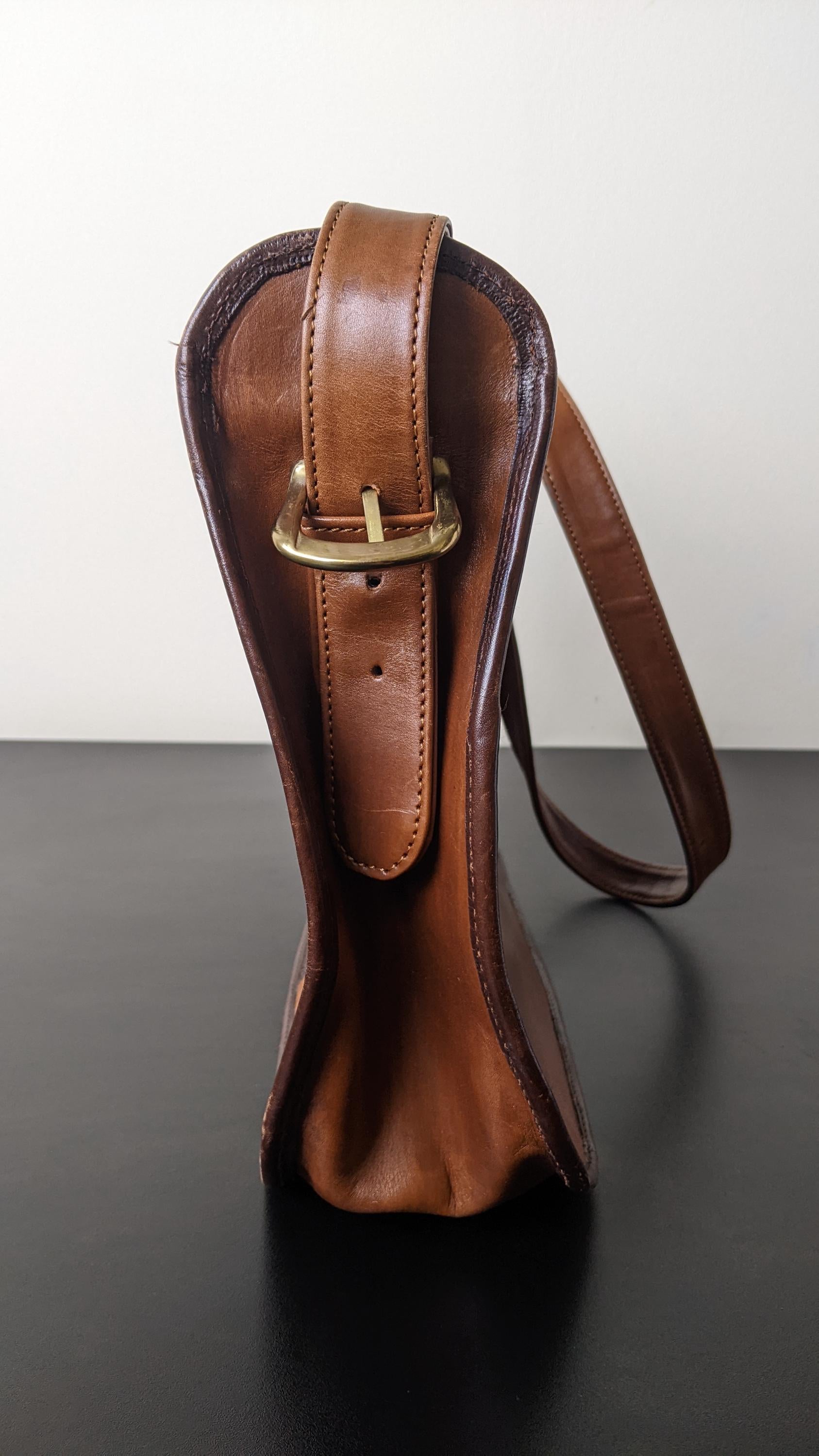 Vintage Tooled Leather Handbag with Adjustable Shoulder Strap, Bohemian Leafy Florals