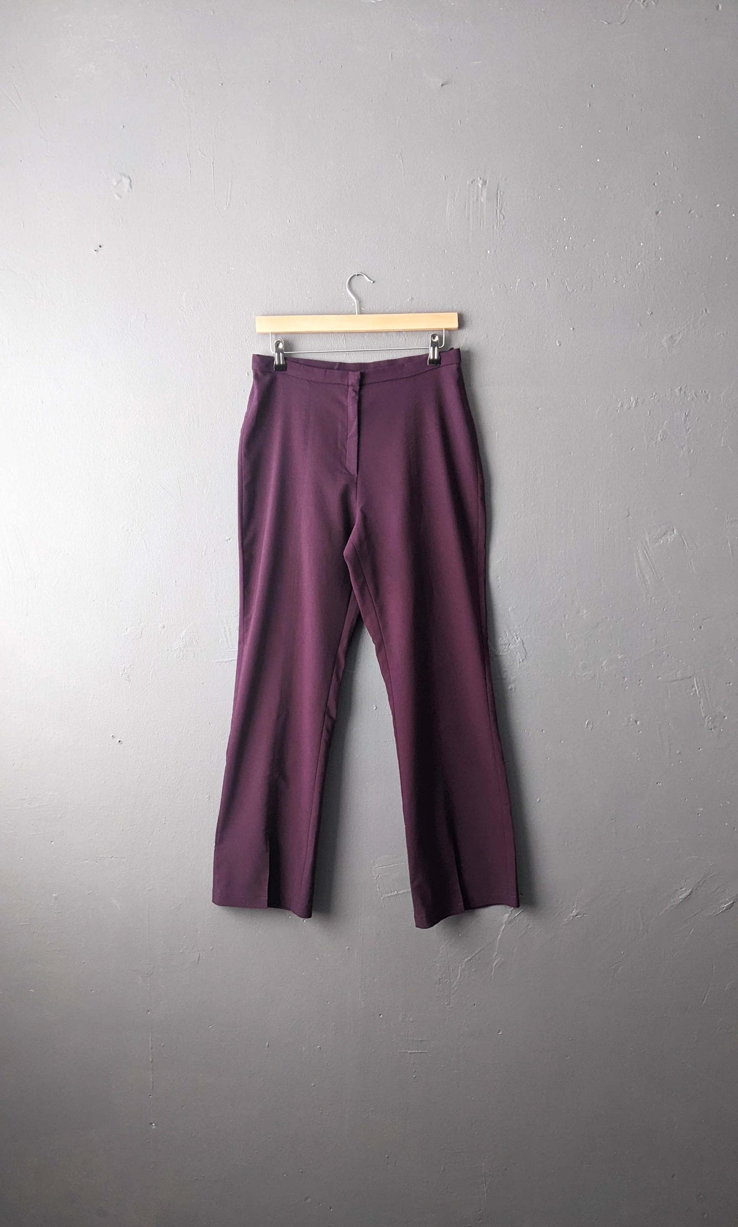 90s Purple Bootcut Trousers, Size Medium