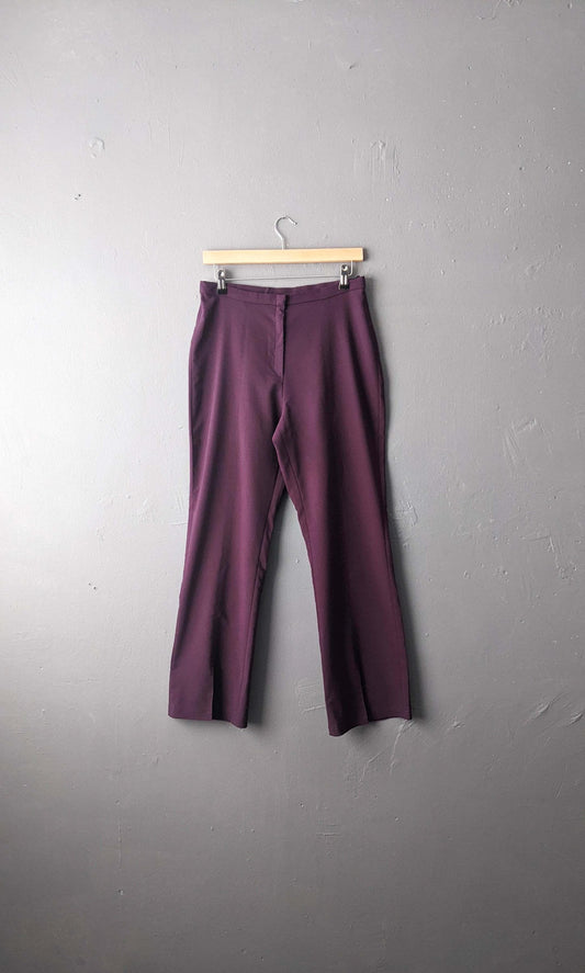 90s Purple Bootcut Trousers, Size Medium