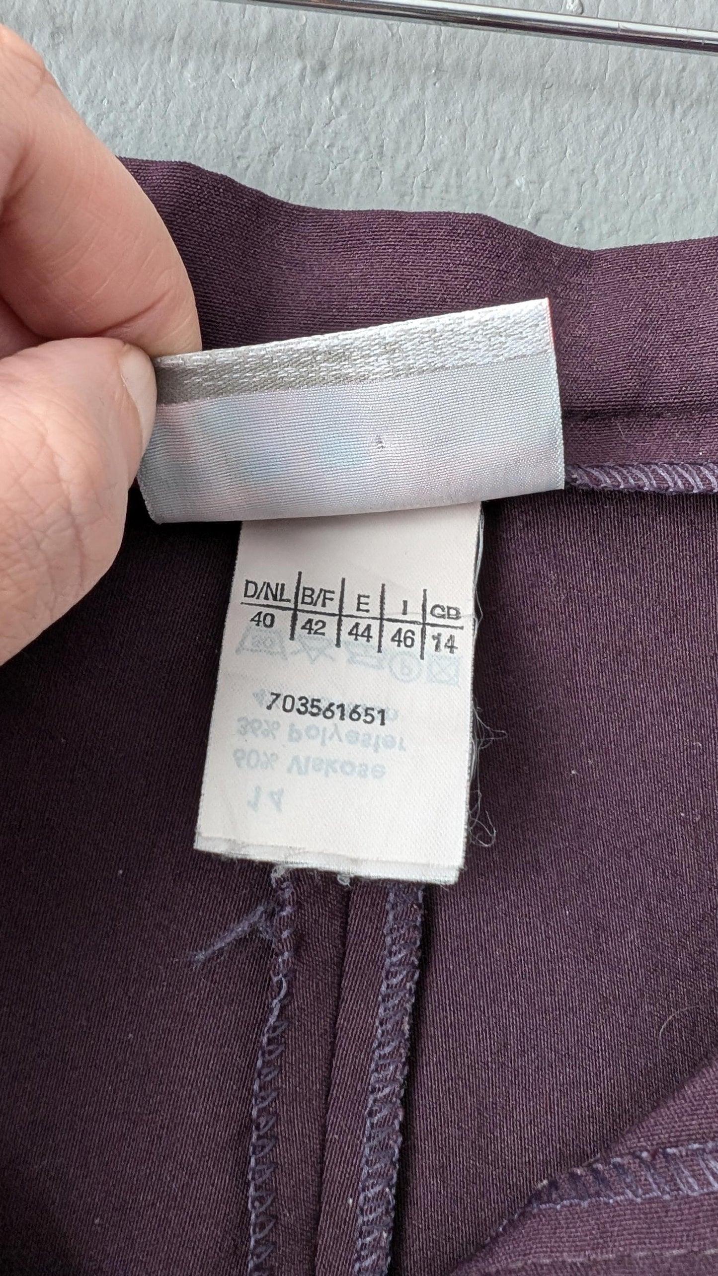 90s Purple Bootcut Trousers, Size Medium