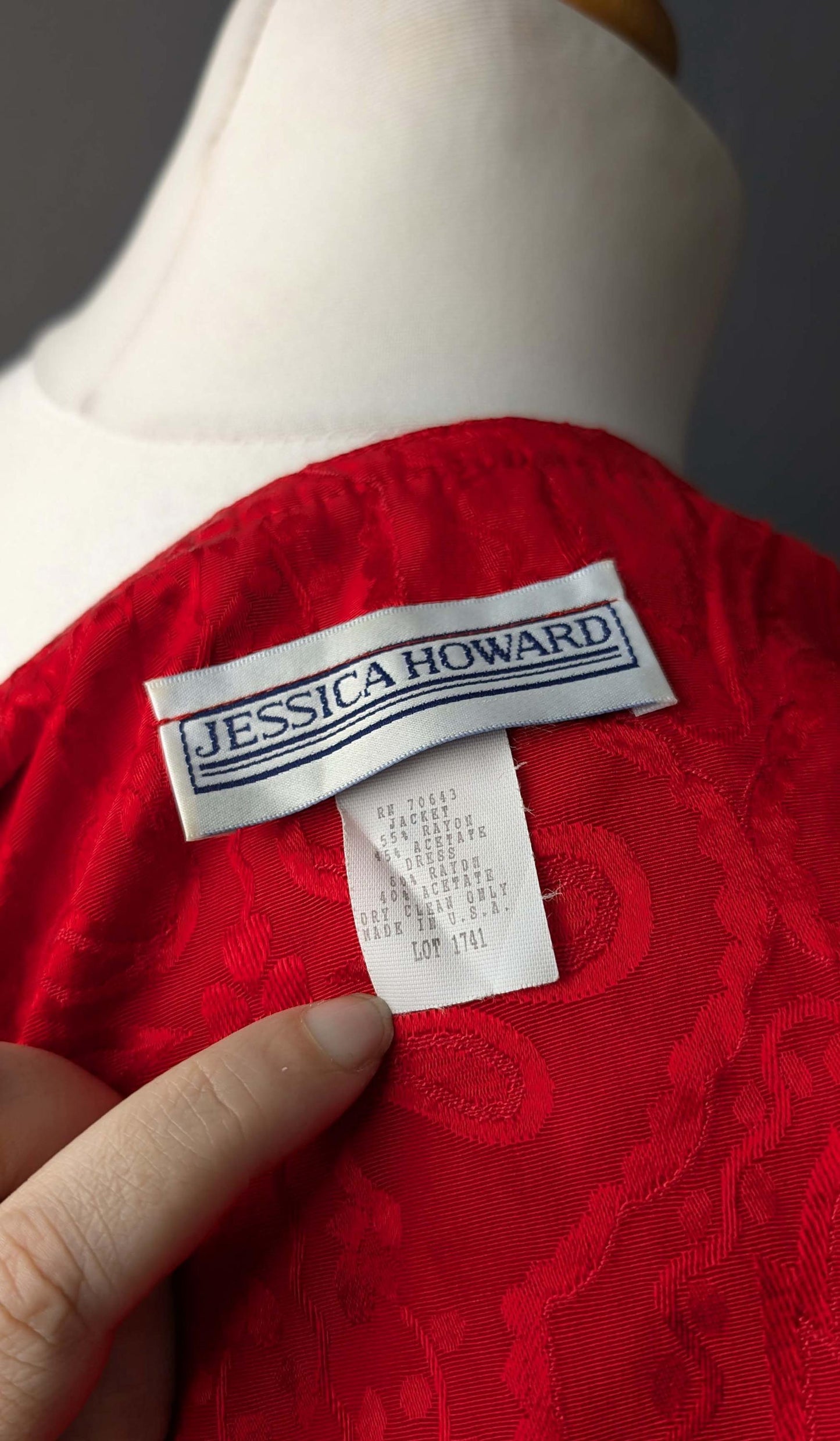 80s Cropped Jacket by Jessica Howard, Matador Style Bolero, Size Medium
