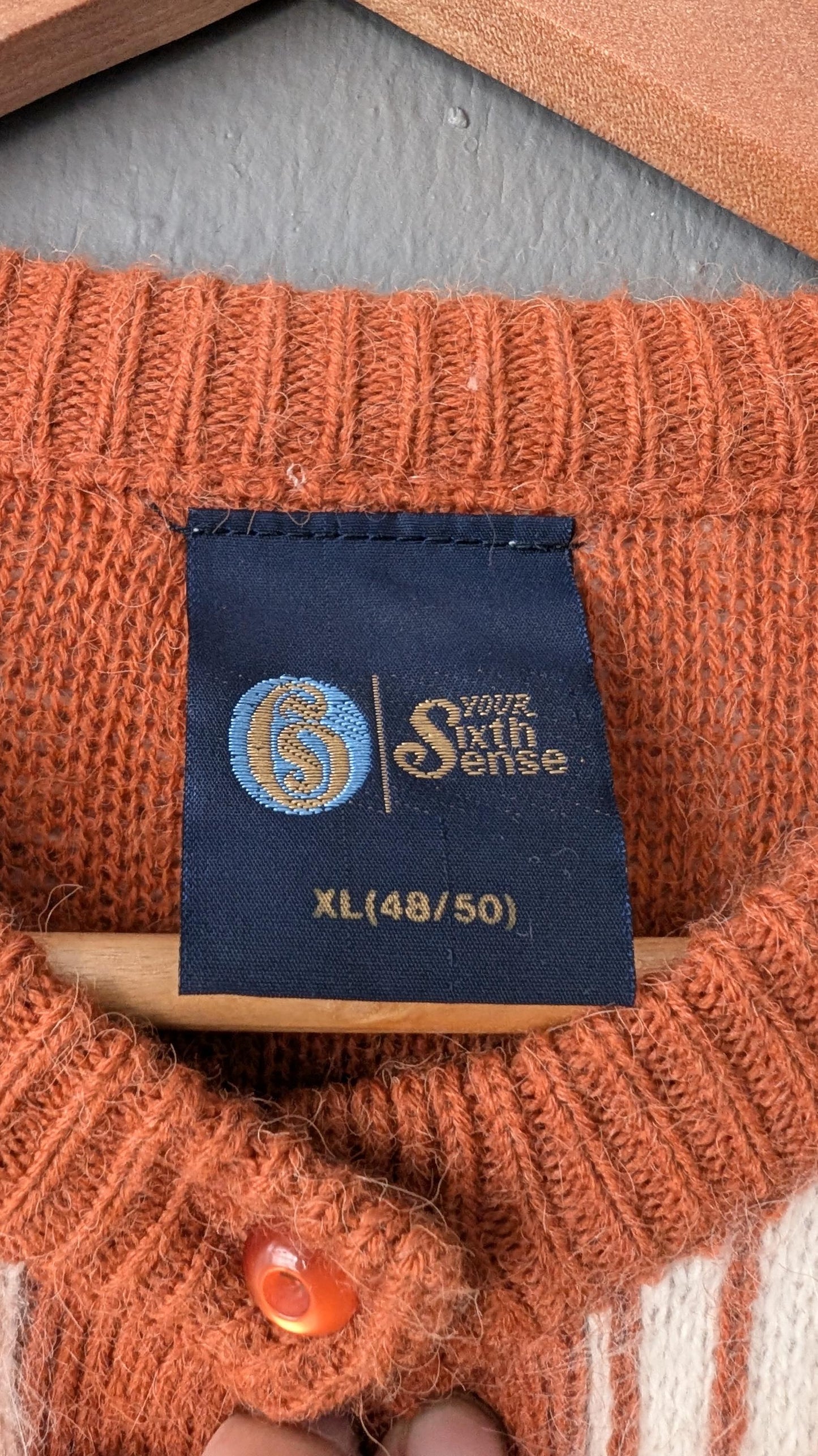 80s Angora Cardigan by Sixth Sense C&A, XL Plus Size