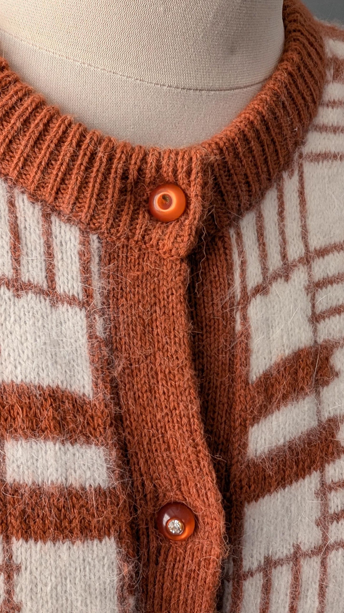 80s Angora Cardigan by Sixth Sense C&A, XL Plus Size