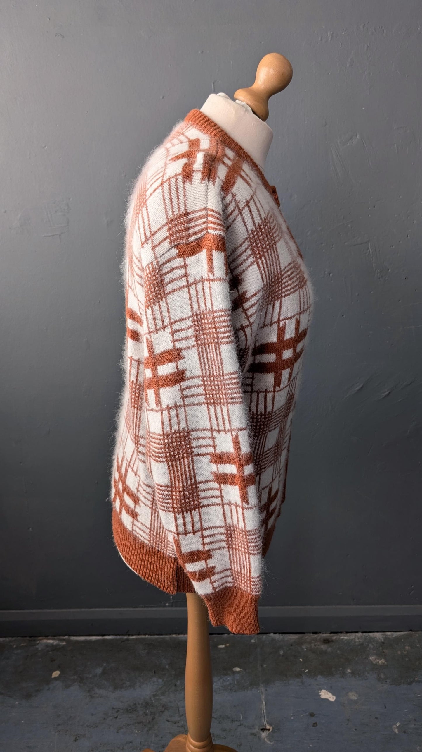 80s Angora Cardigan by Sixth Sense C&A, XL Plus Size