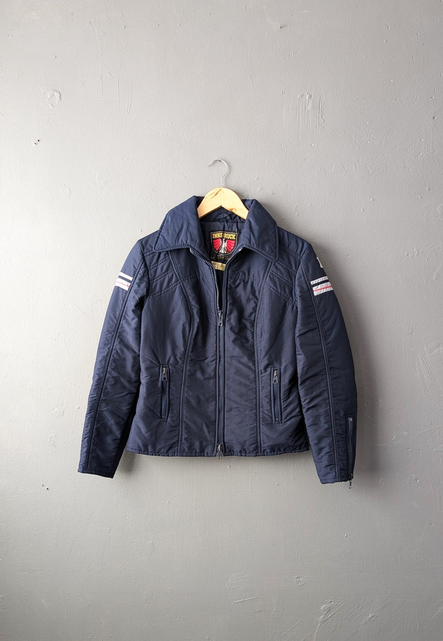 Vintage Innsbruck Ski Jacket, 80s Winter Sports Coat, Size Small