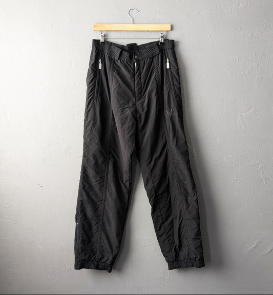 Vintage 90s Motion Ski Trousers: Black Snow Pants, Size Large