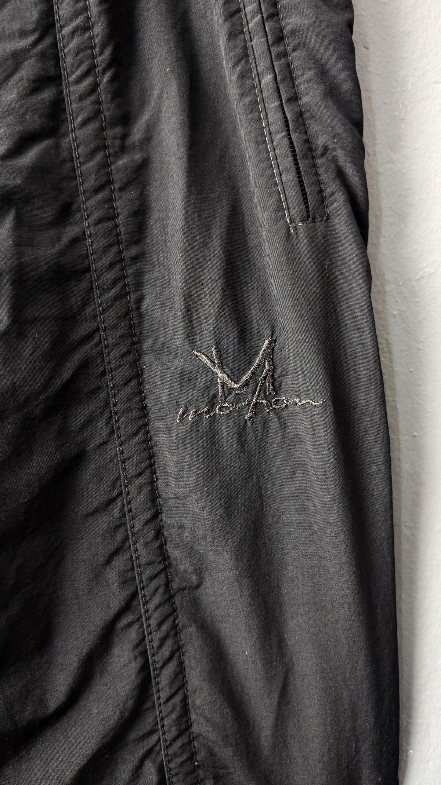 Vintage 90s Motion Ski Trousers: Black Snow Pants, Size Large