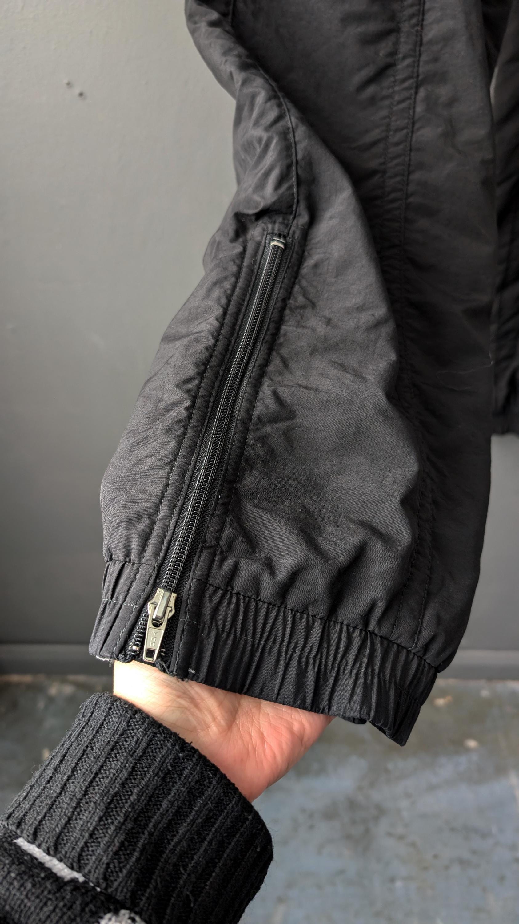 Vintage 90s Motion Ski Trousers: Black Snow Pants, Size Large