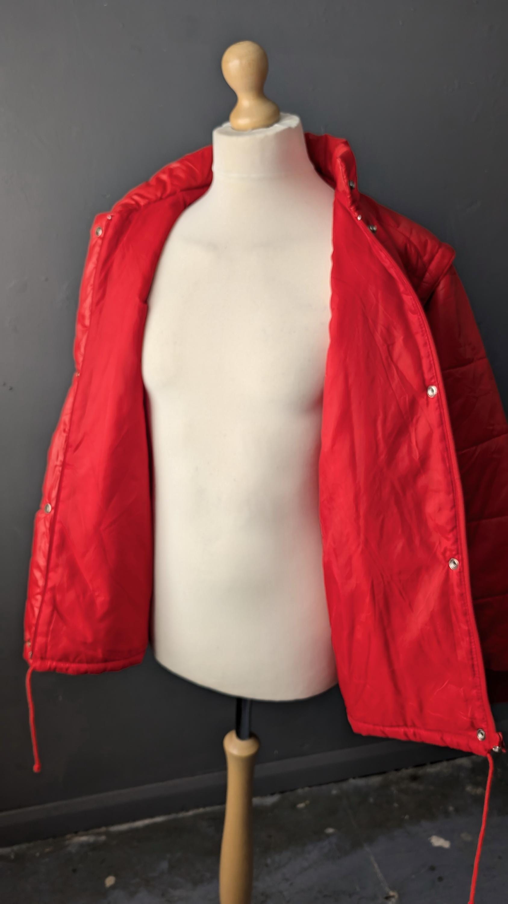 80s Ski Jacket, Padded Snow Coat, Retro Winter Sports, Size XXL