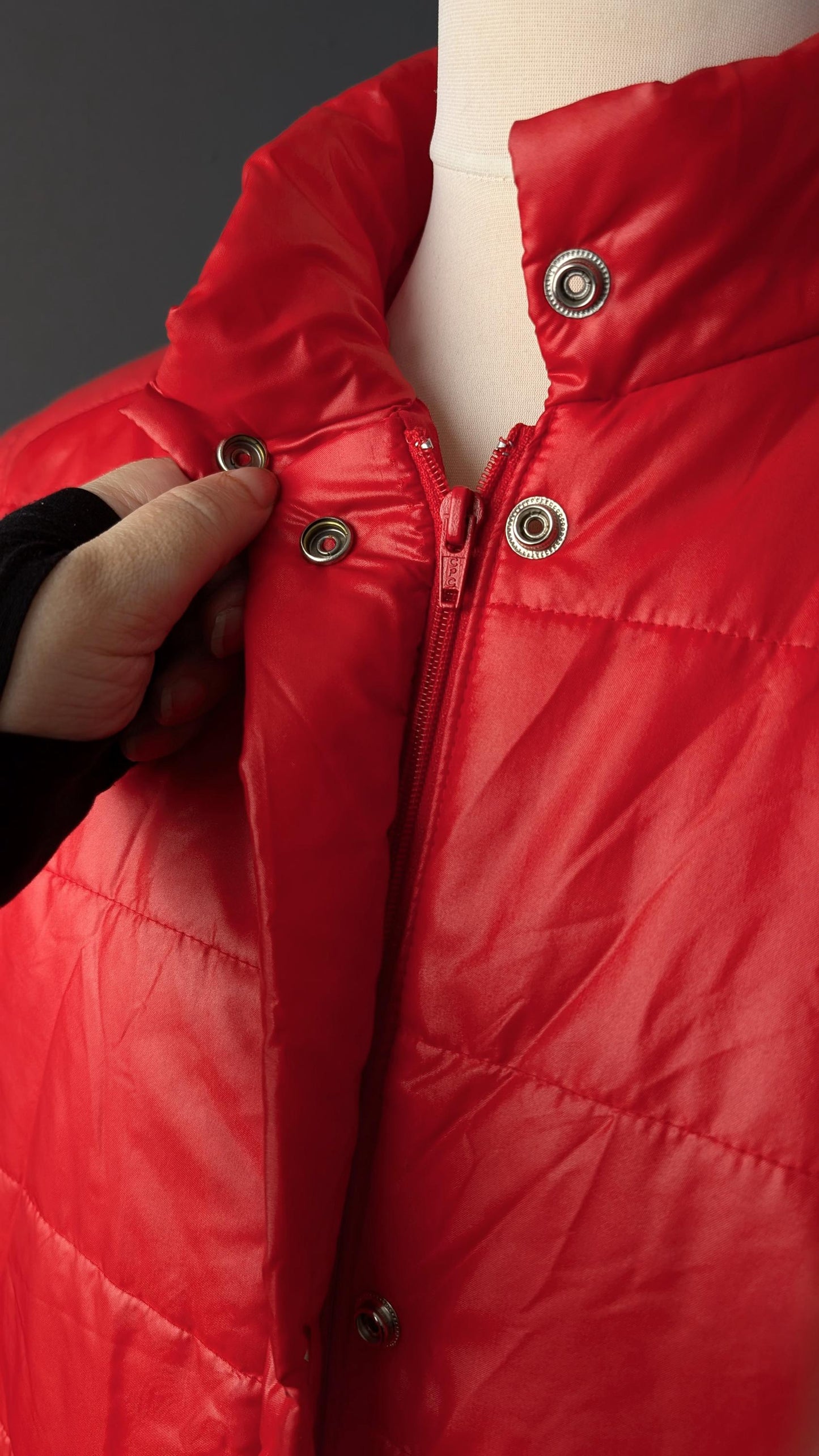 80s Ski Jacket, Padded Snow Coat, Retro Winter Sports, Size XXL