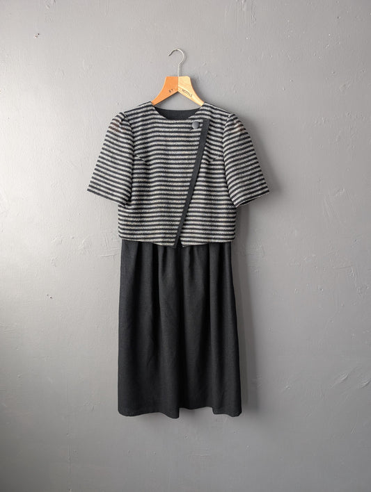90s Japanese Modernist Dress by Tokyo Style, Size Small