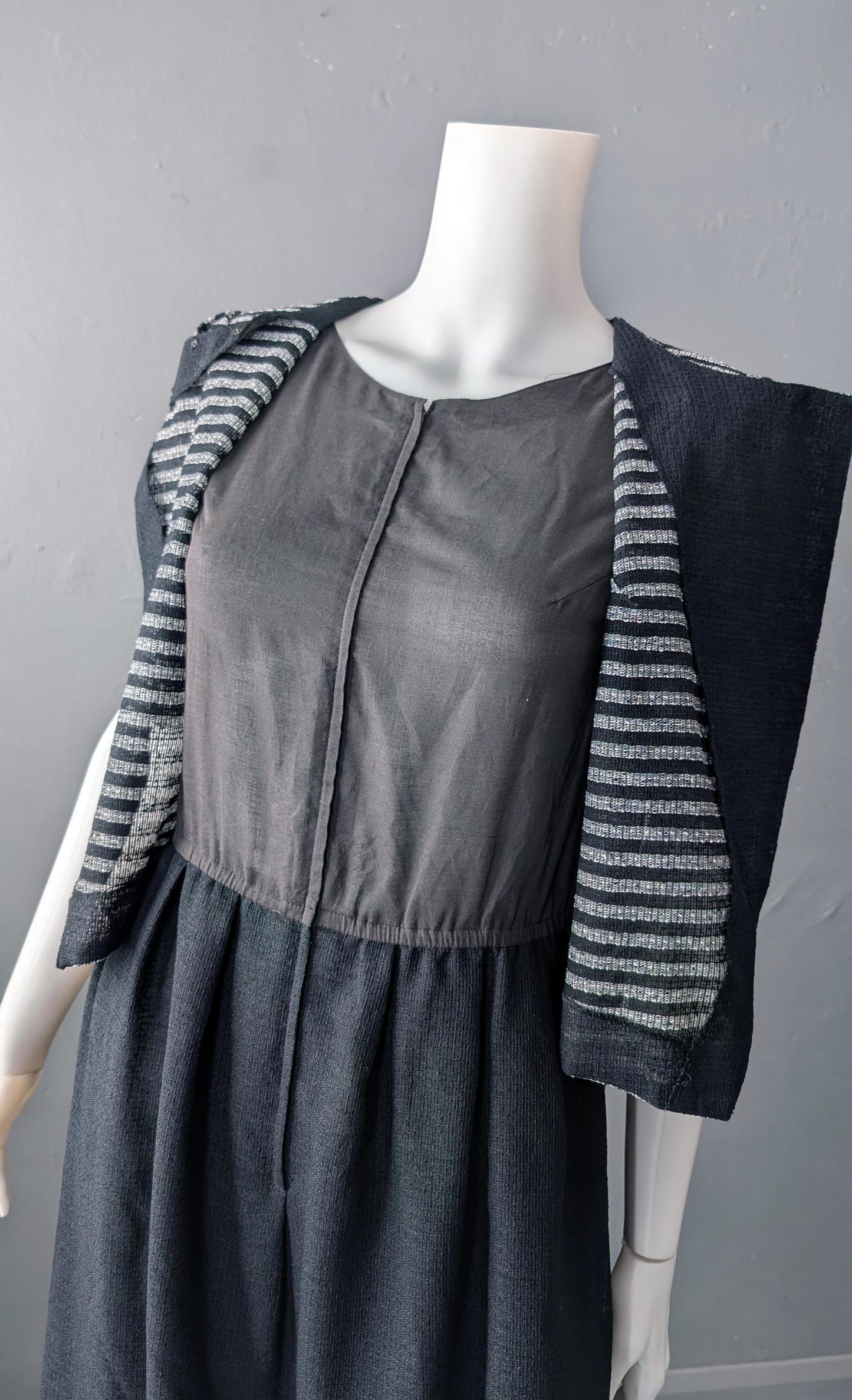 90s Japanese Modernist Dress by Tokyo Style, Size Small